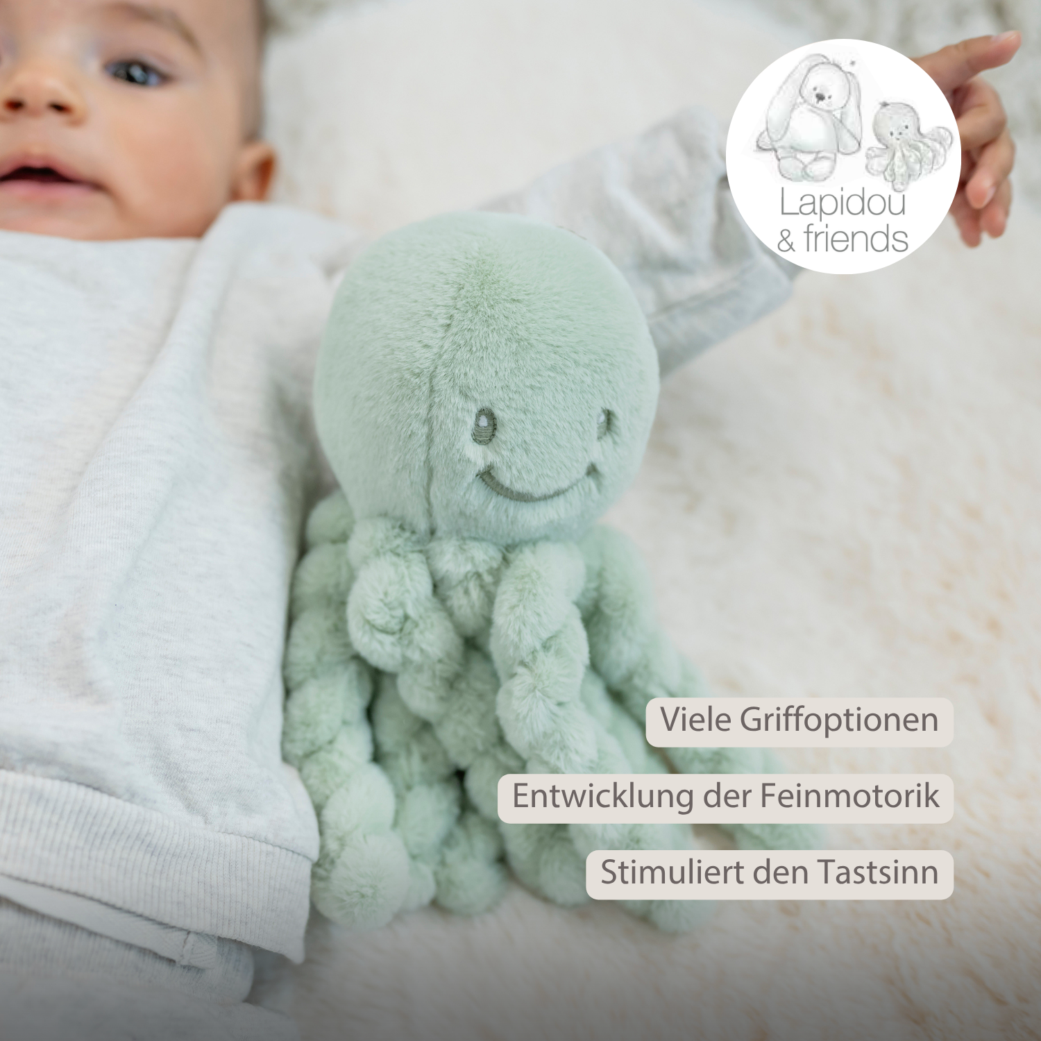 nattou-lapidou-kuschel-oktopus-doudou-22-cm-lindengr-n image 3