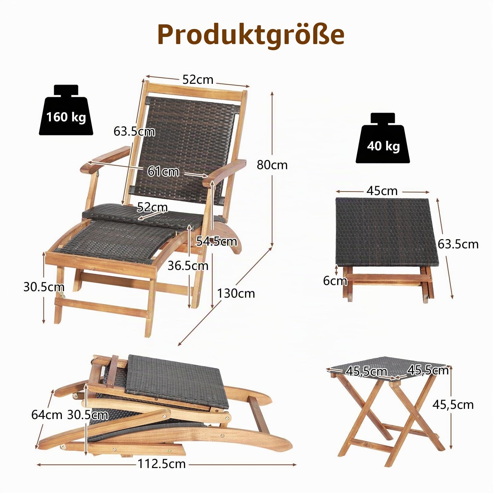 komfotteu-klappstuhl-liegestuhl-rattan-mit-klapptisch-akazienholz image 6