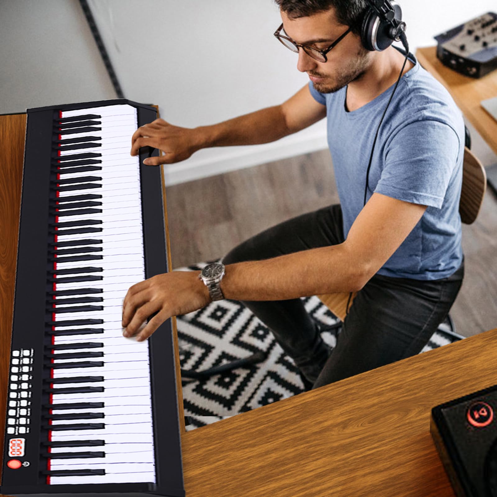 komfotteu-digitales-piano-88-tasten-elektroklavier-mit-bluetooth image 2