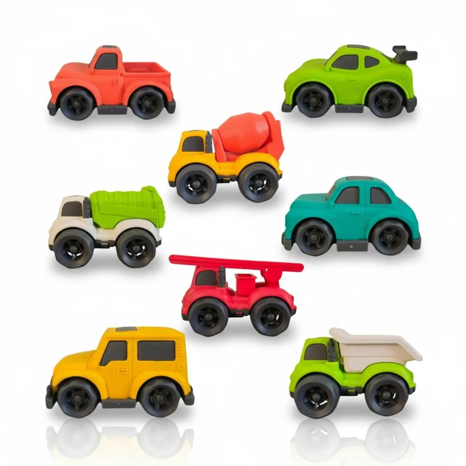 alldoro-mini-spielauto-set-8-spielfahrzeuge-ca-10-5-cm-weizenstroh image 1
