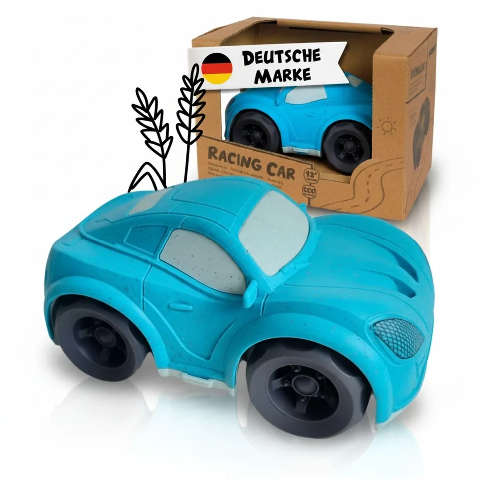 alldoro-rennauto-spielzeug-auto-ab-1-jahr-14-5-cm-weizenstroh-kunststoff image 1