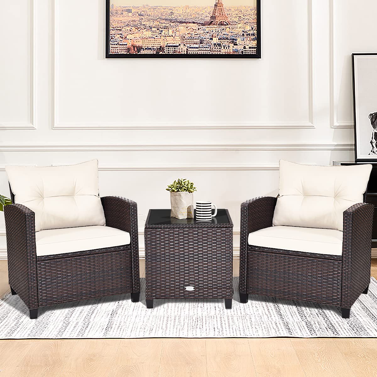 komfotteu-rattan-balkonm-bel-set-3-teilig-couchtisch-2-st-hle-braun-wei image 2