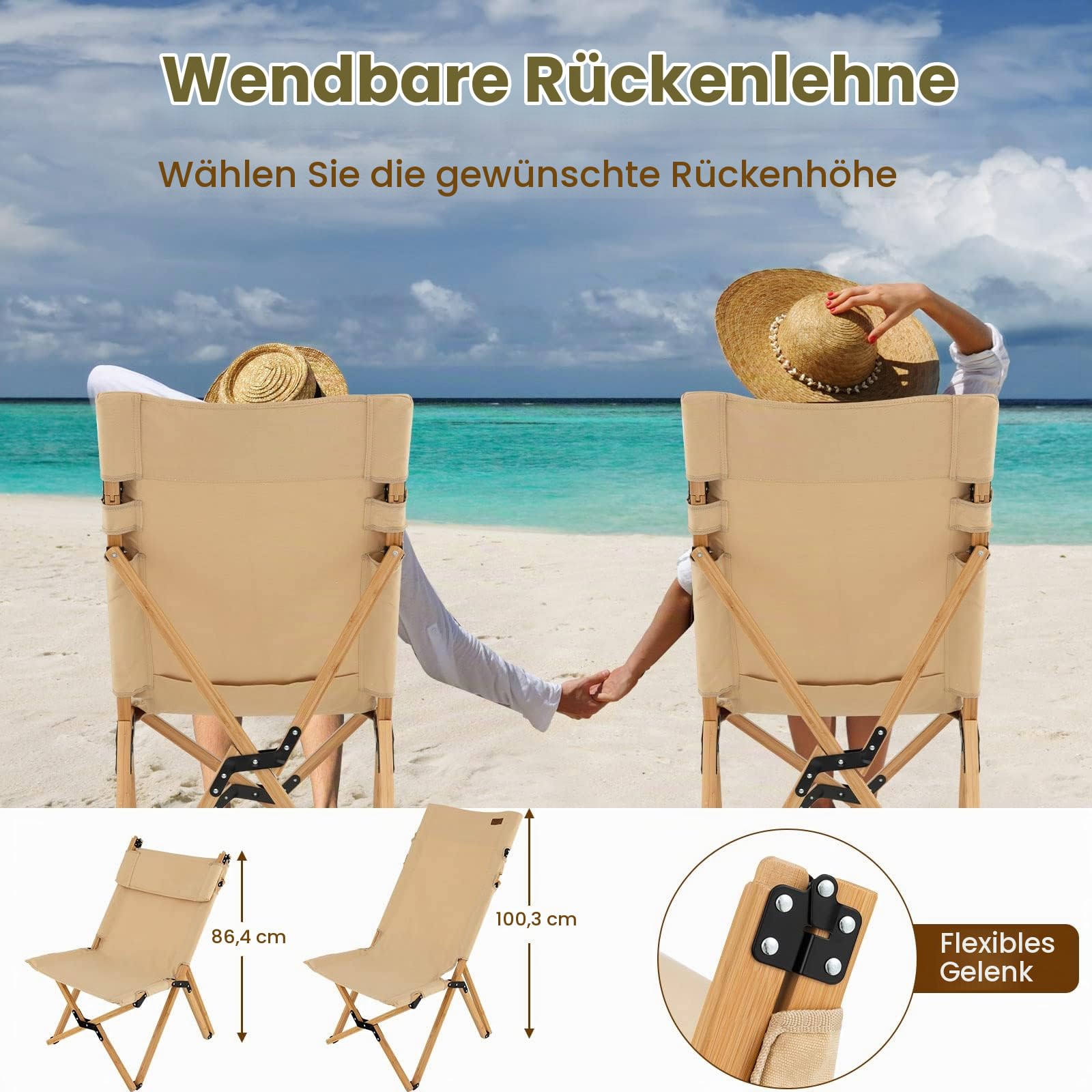 komfotteu-campingstuhl-bambus-klappbar-faltstuhl-verstellbar-bis-150-kg image 5