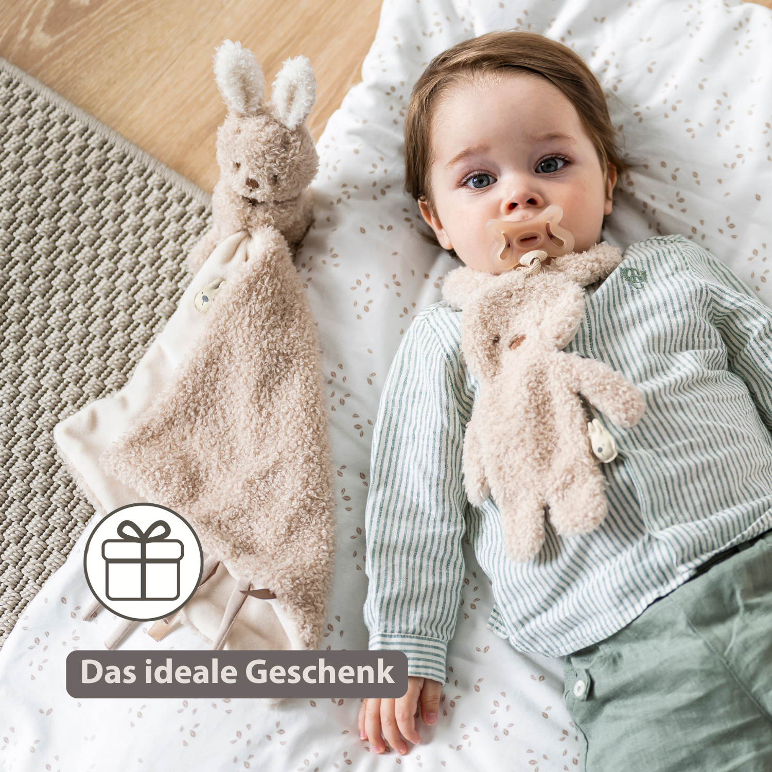 nattou-teddy-baby-schmusetuch-mit-kaninchen-27x27-cm-beige image 6
