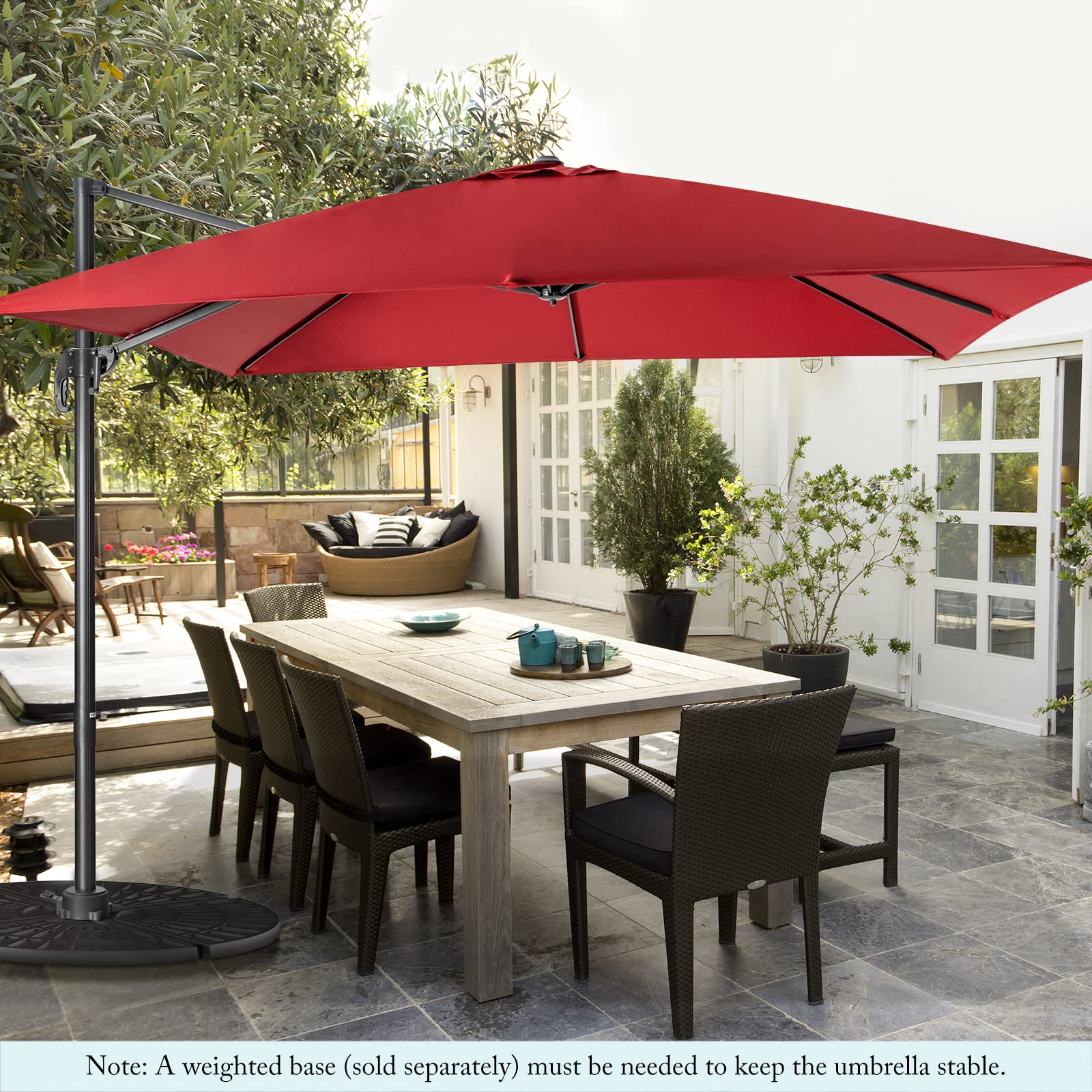 komfotteu-ampelschirm-300-cm-rechteckig-knickbar-h-henverstellbar-mit-kreuzbasis image 8
