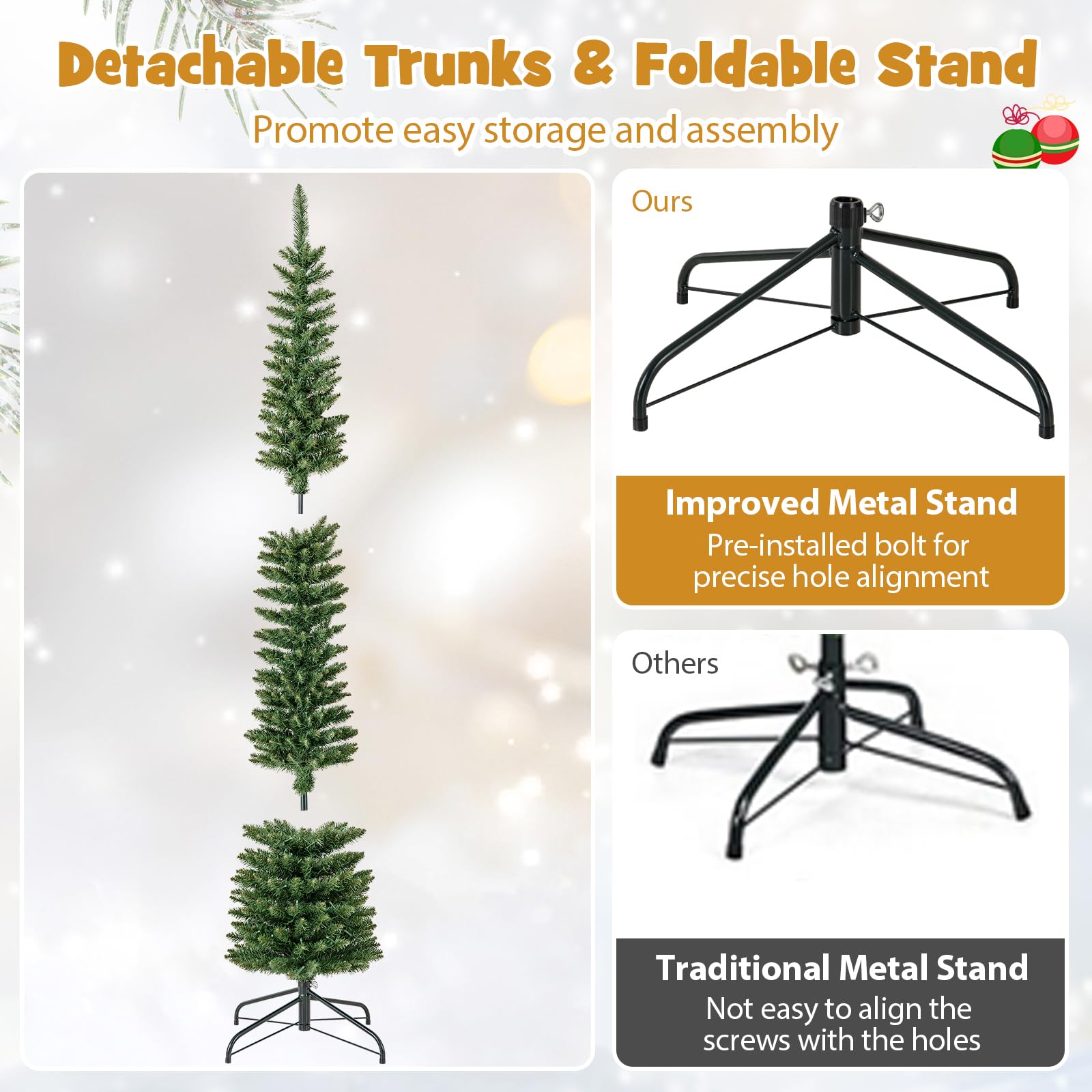 komfotteu-k-nstlicher-weihnachtsbaum-mit-lichtern-210-cm-499-spitzen image 5