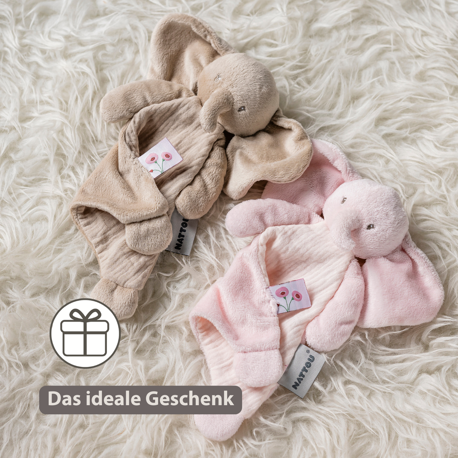 nattou-fanfan-baby-schmusetuch-elefant-25-x-20-cm-sand image 7