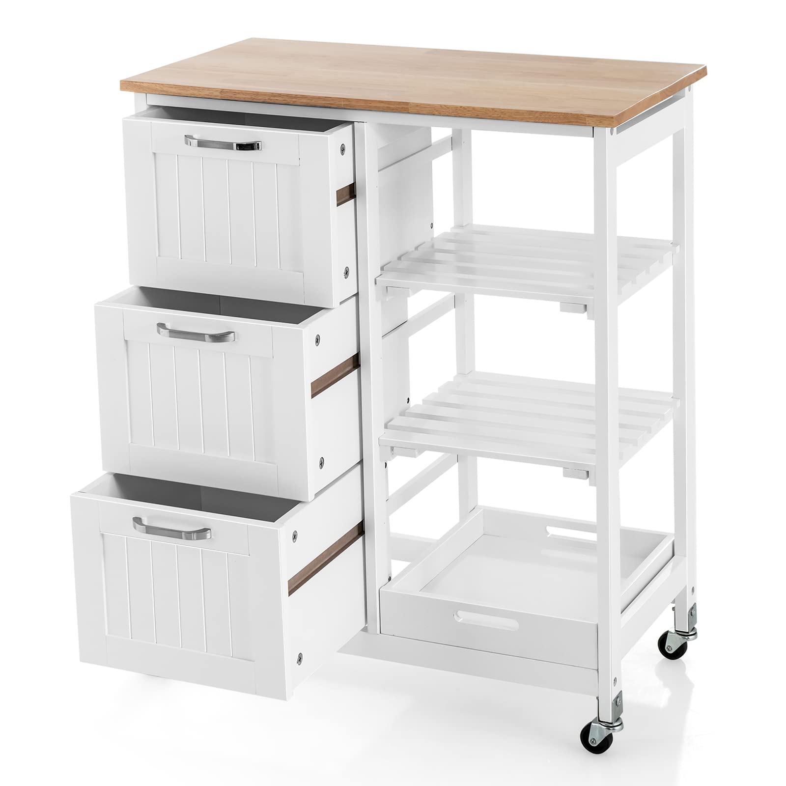 komfotteu-k-chenwagen-4-st-ckig-mit-arbeitsplatte-3-schubladen-67x37x84cm-wei image 7