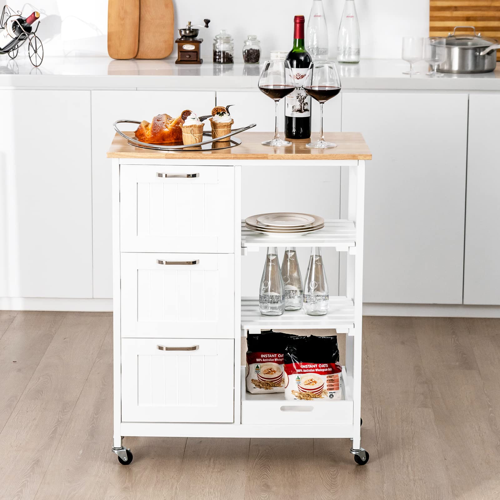 komfotteu-k-chenwagen-4-st-ckig-mit-arbeitsplatte-3-schubladen-67x37x84cm-wei image 2