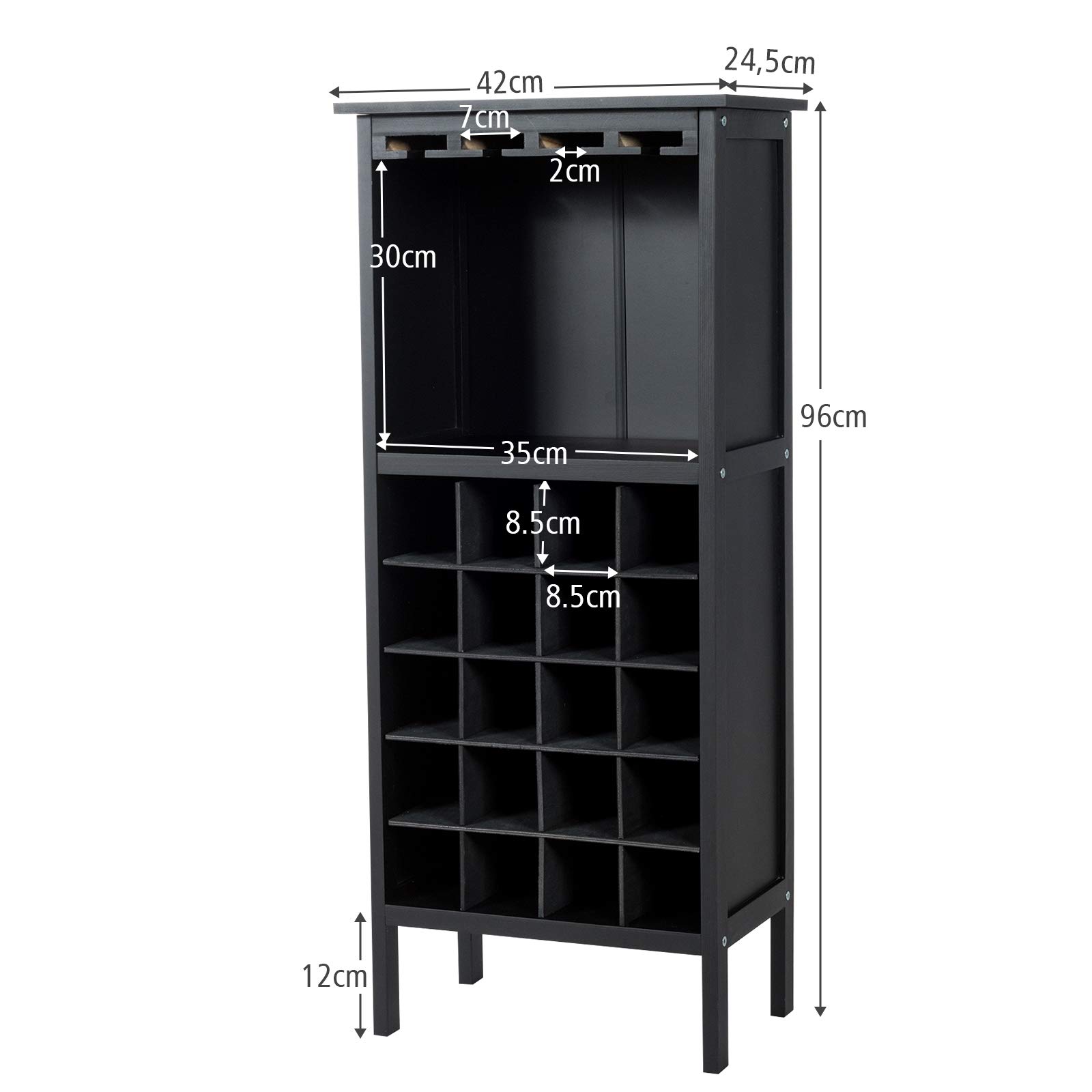 komfotteu-weinschrank-weinst-nder-f-r-20-flaschen-42-x-25-x-96-cm-schwarz image 6