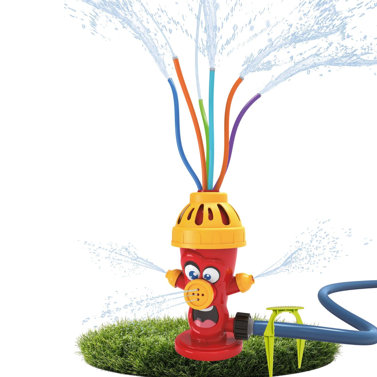 alldoro-wassersprinkler-hydrant-rot-wassersprenger-f-r-kinder-ab-3-jahren image 1