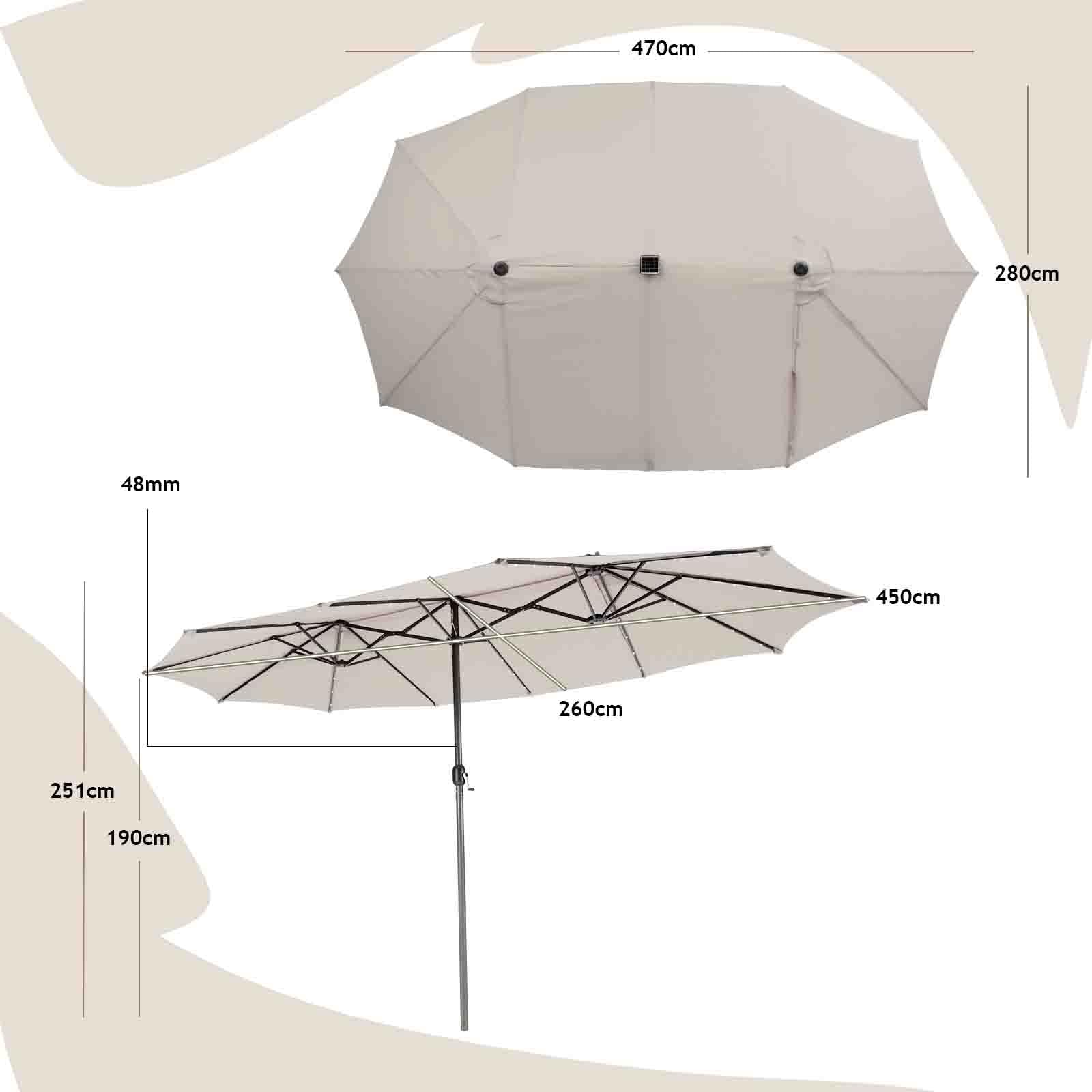 komfotteu-doppelsonnenschirm-470-x-280-cm-mit-led-und-kurbel-uv50 image 6