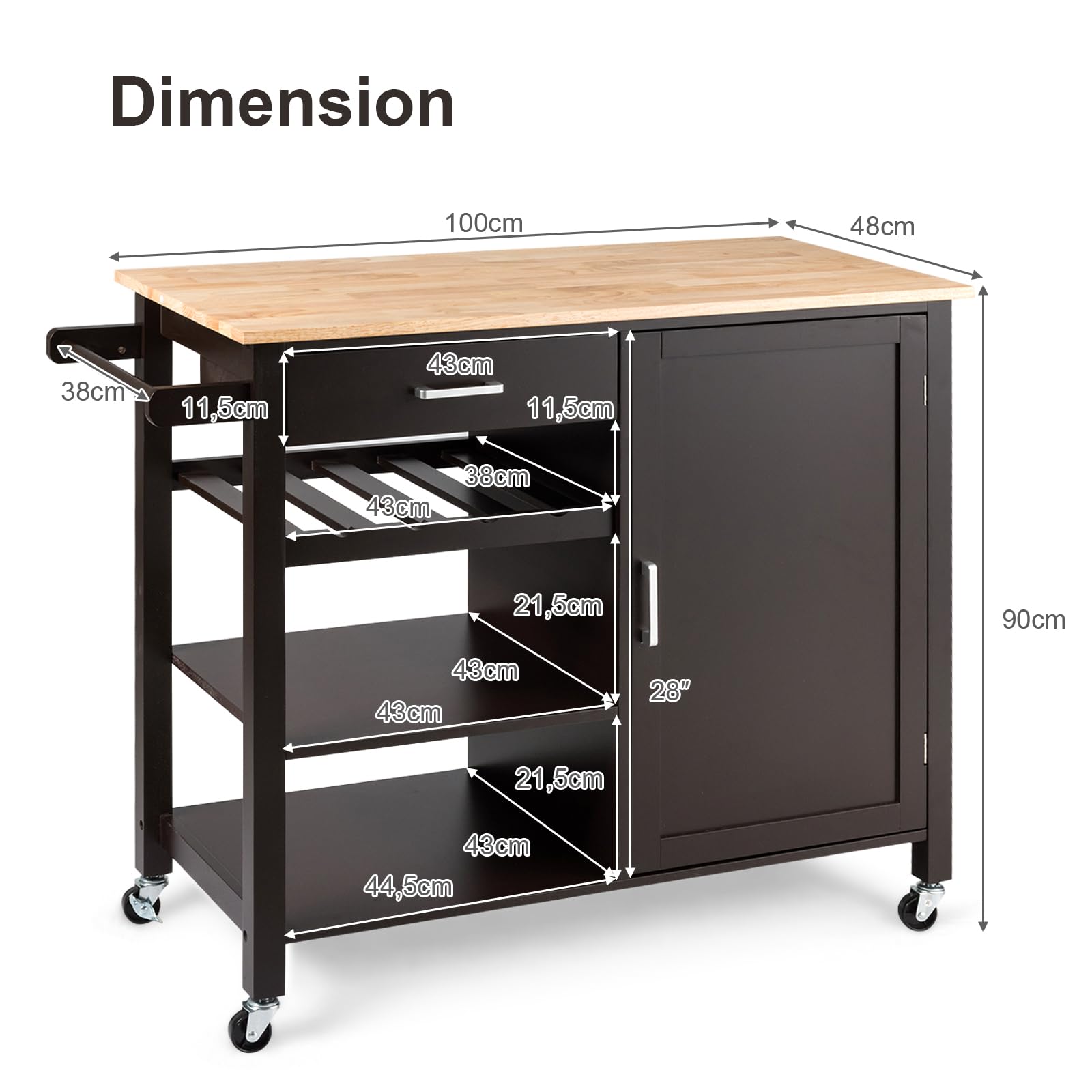 komfotteu-k-chenwagen-mit-arbeitsplatte-und-flaschenhalter-holz-100-x-48-x-90-cm image 6