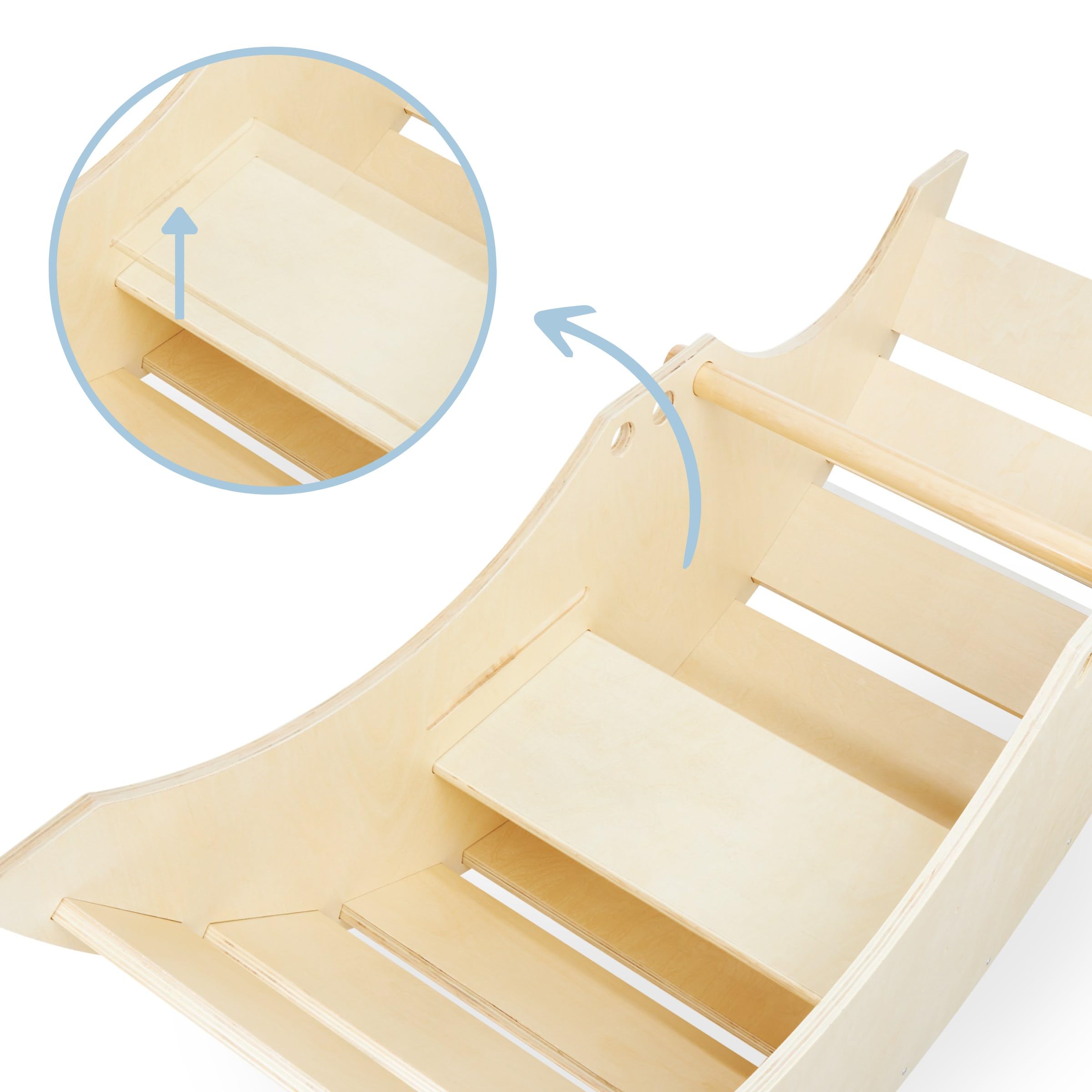 mamabrum-bootsleiter-holzwippe-mit-sitzbank-117-cm-2-h-henstufen image 5