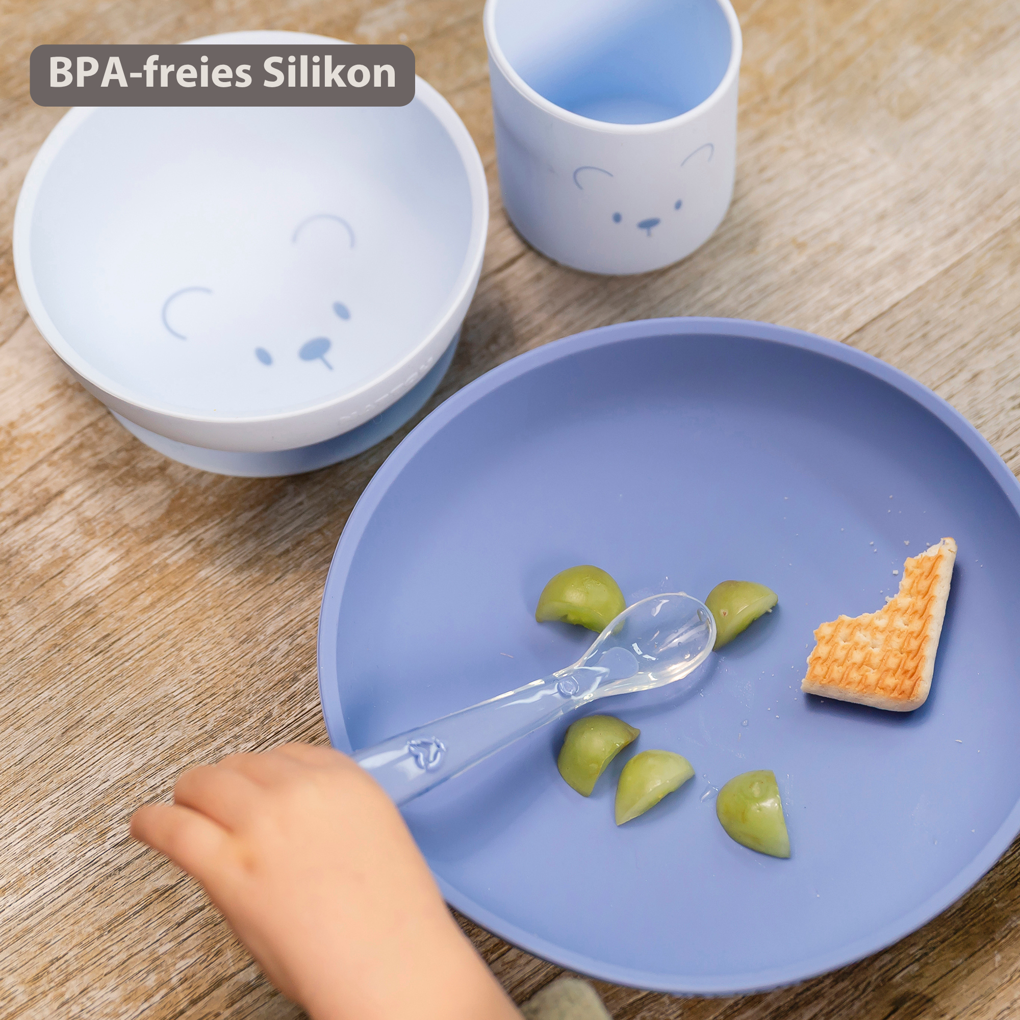 nattou-mealtime-b-r-geschirrset-kinder-silikon-4-teilig-teller-schale-becher-l-f image 4
