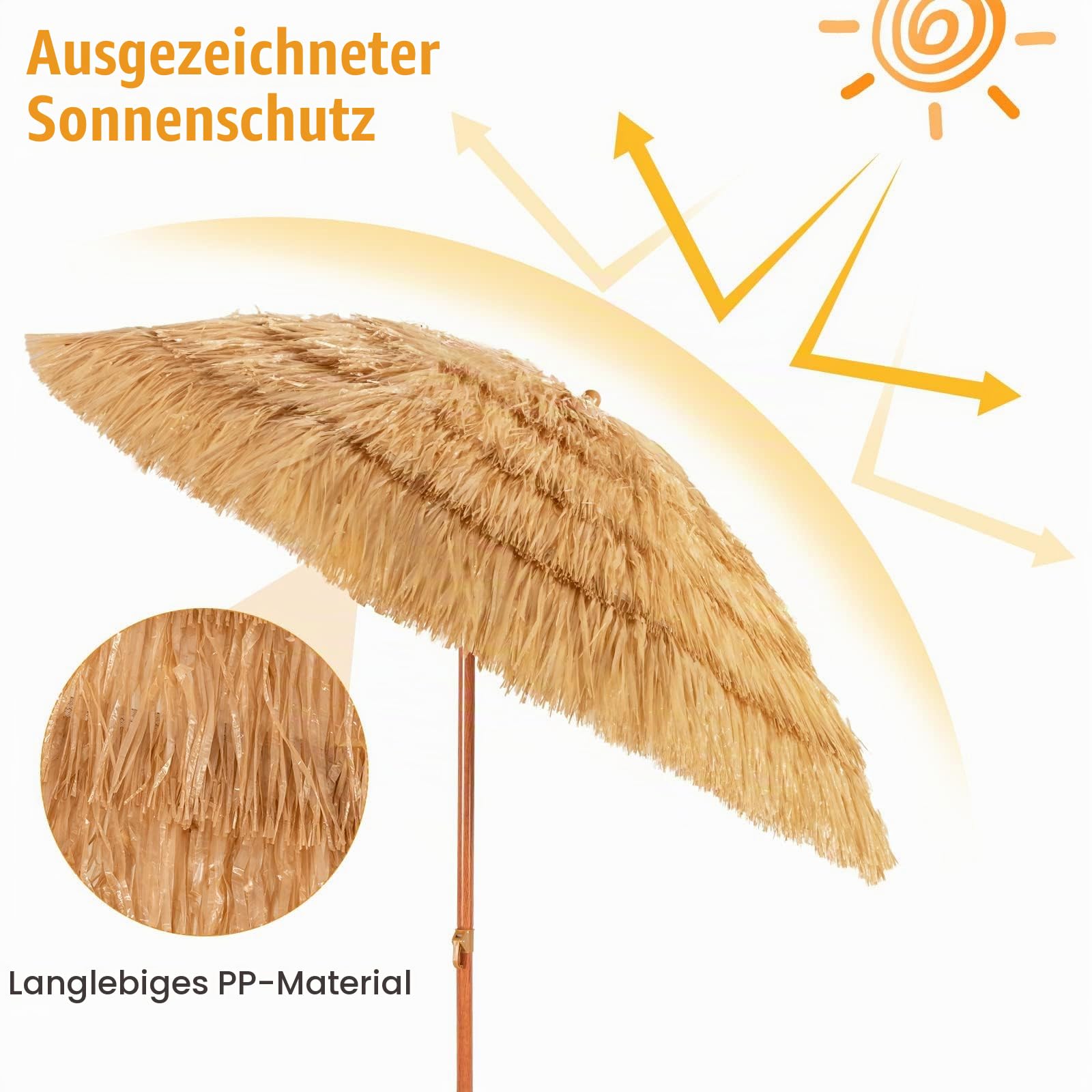 komfotteu-hawaii-sonnenschirm-strohschirm-knickbar-ohne-st-nder image 4