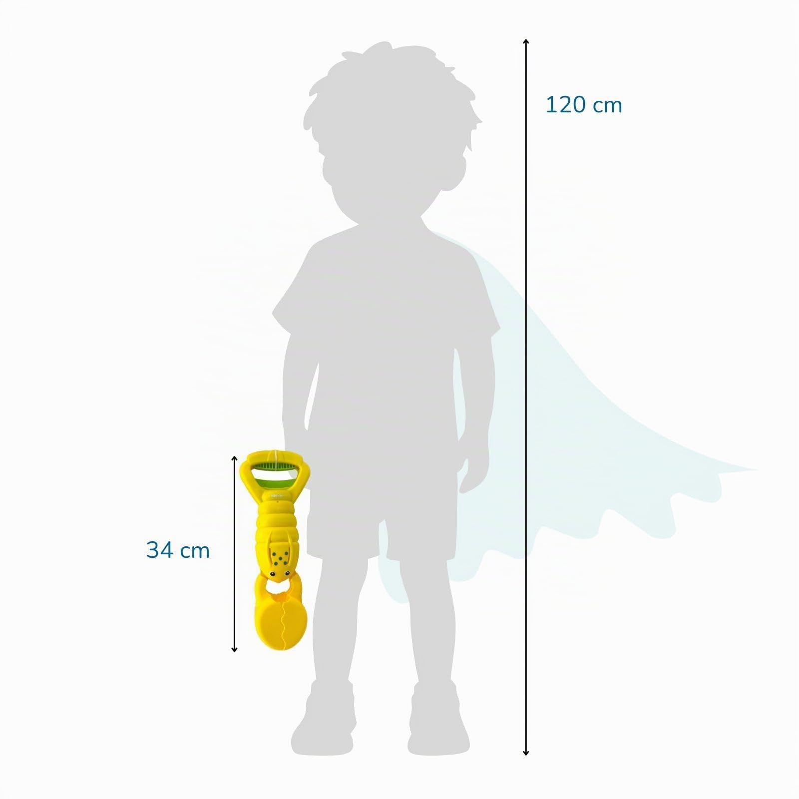 alldoro-sandgreifer-hummer-gelb-34-cm-sandkasten-krabbe-schaufel image 7