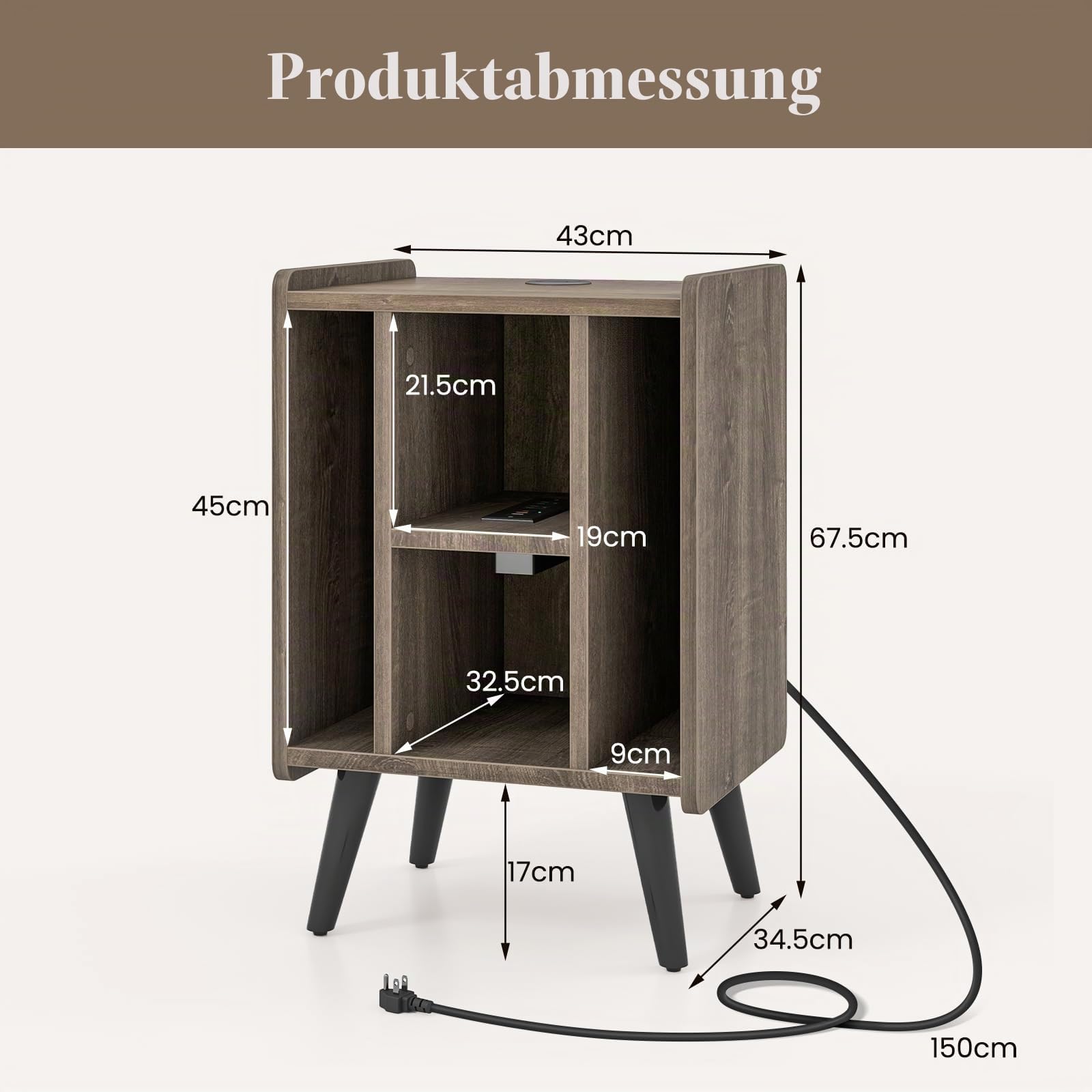 komfotteu-plattenspielerst-nder-grau-mit-ladestation-43x34-5x67-5cm image 6