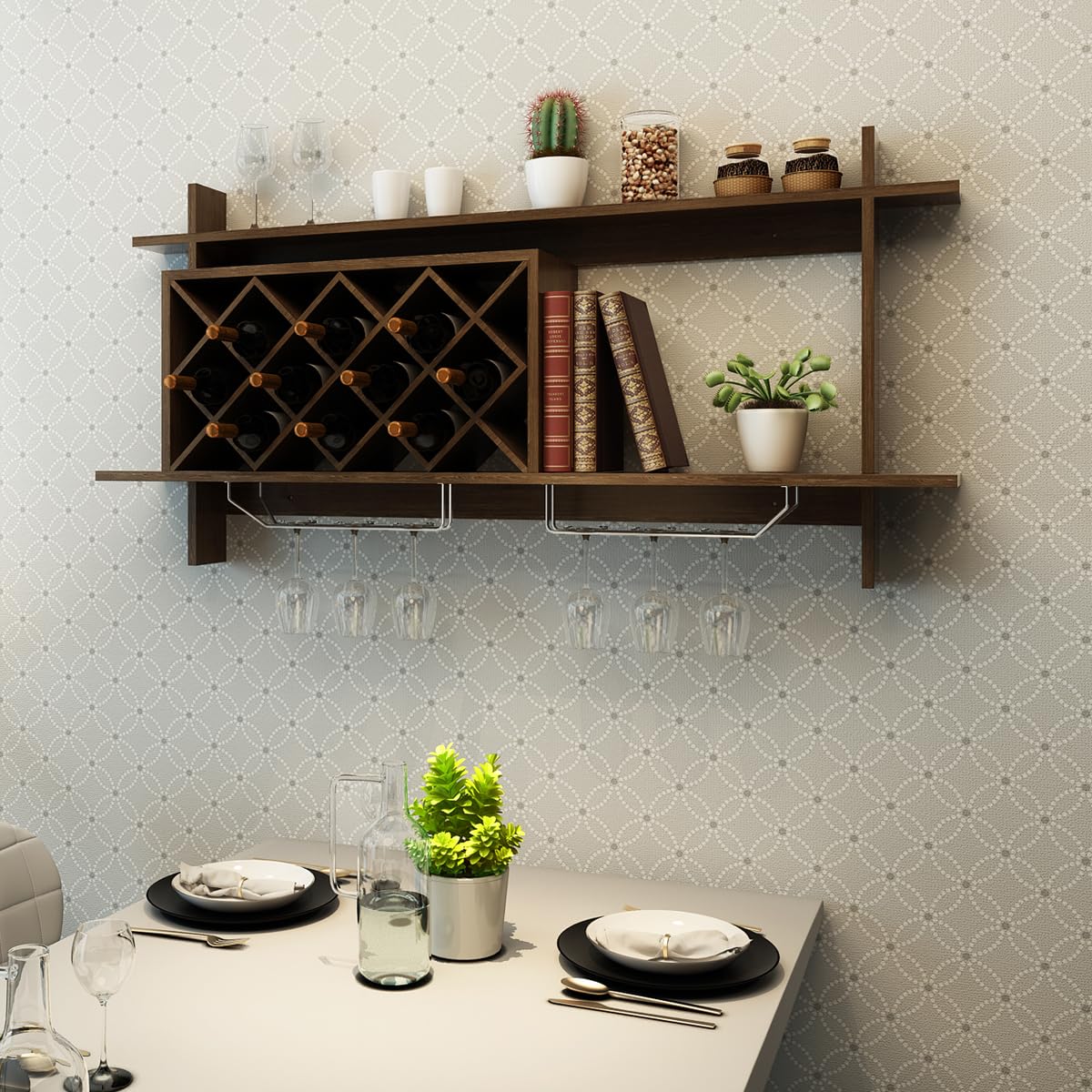 komfotteu-wandregal-weinregal-f-r-10-flaschen-120x58x20-cm-mit-glashaltern image 2