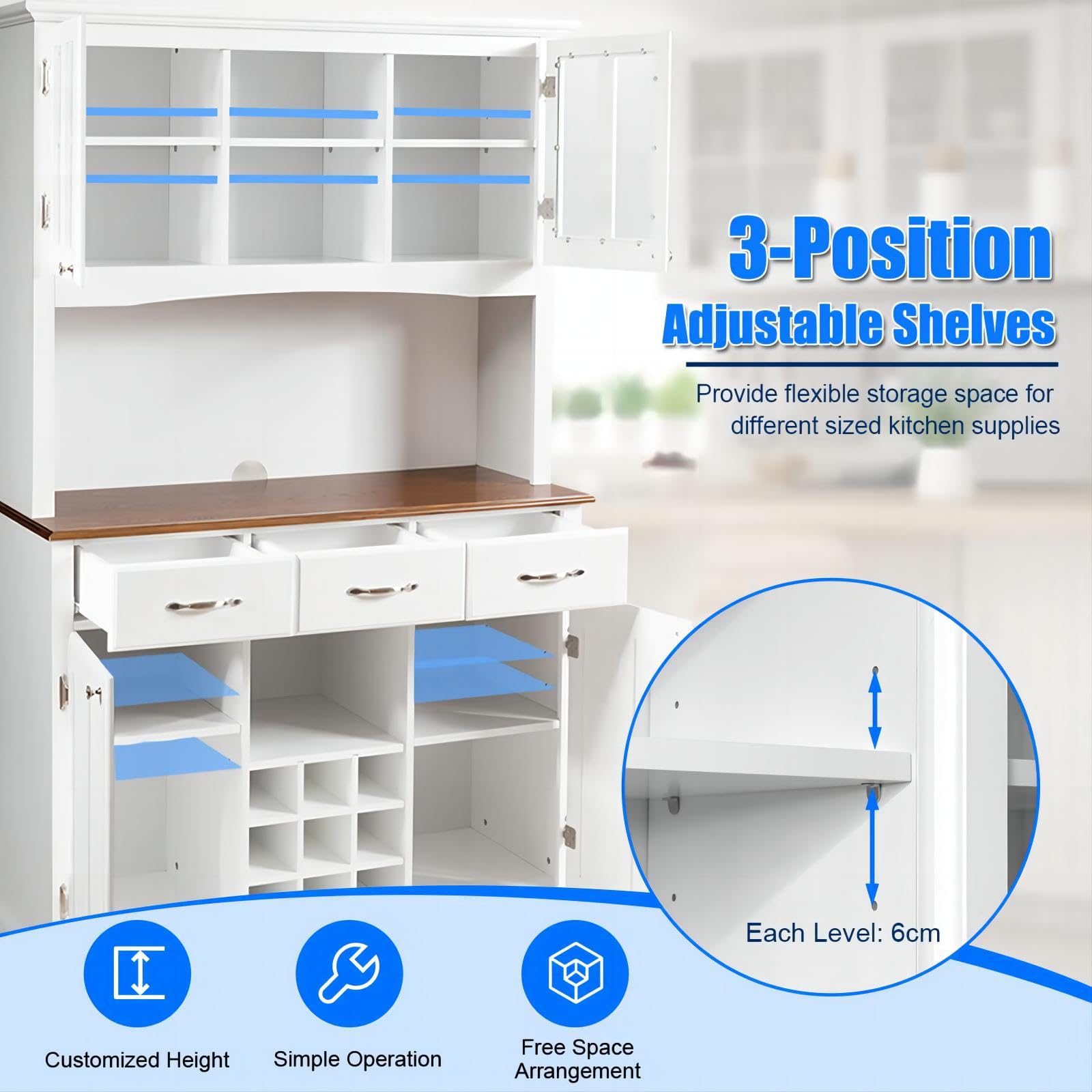 komfotteu-buffetschrank-112x41-5x184-5-cm-wei-mit-weinregal-und-glast-r image 5