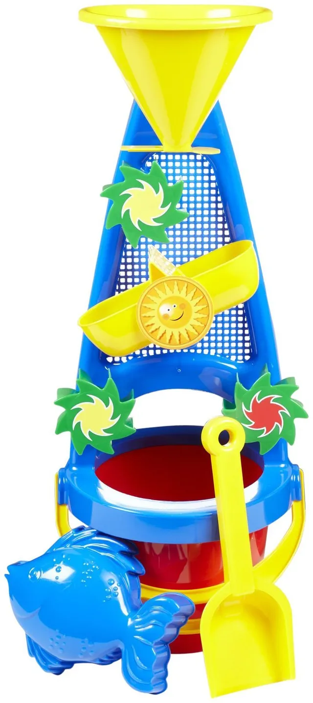 dantoy-251645-sand-und-wasserm-hleset-deluxe-sand-und-wasserrad image 1
