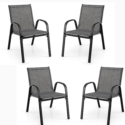 komfotteu-gartenst-hle-stapelbar-mit-armlehnen-4er-set image 8