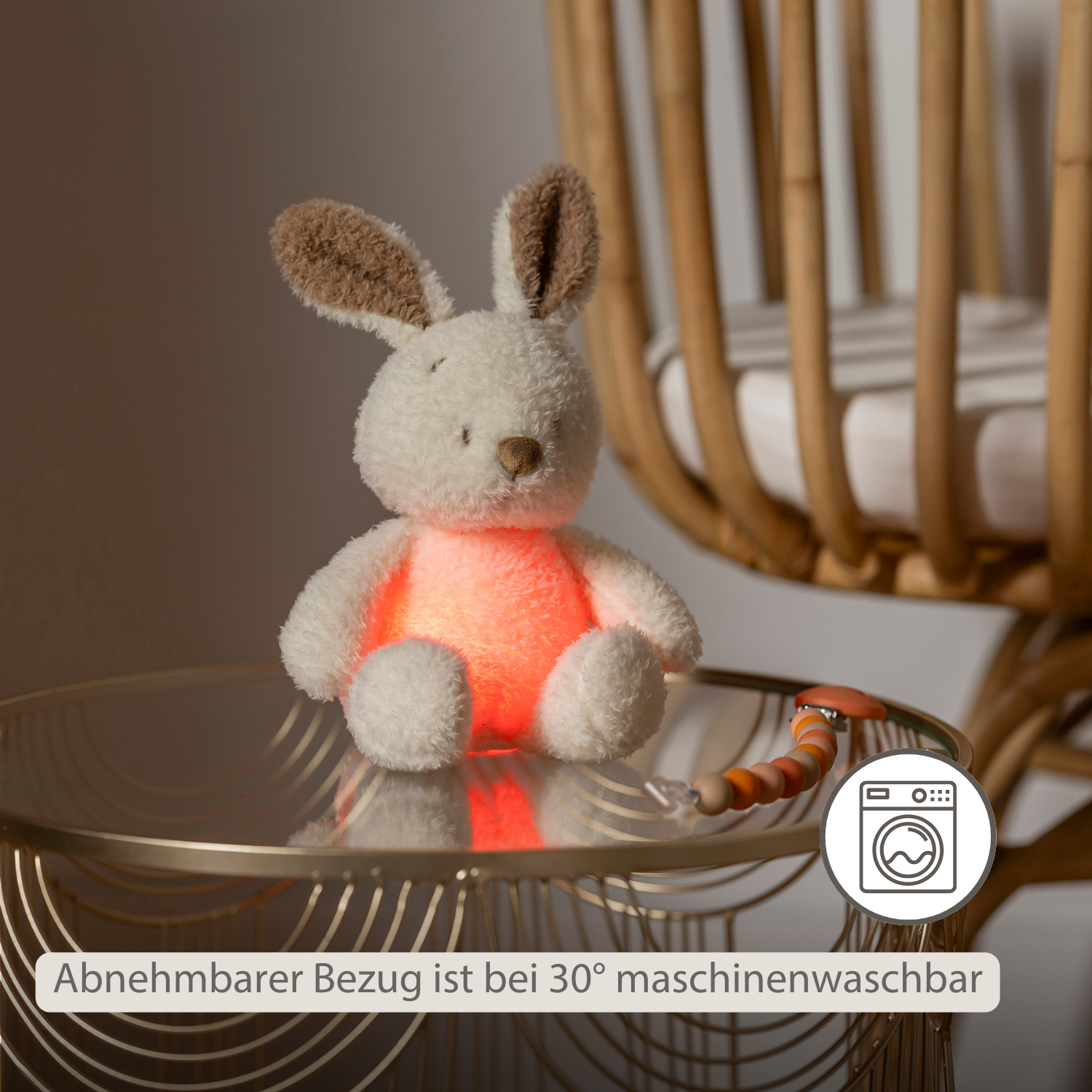 nattou-teddy-baby-nachtlicht-kaninchen-25-cm-beige image 4