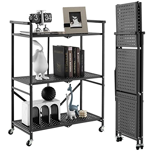komfotteu-lagerregal-klappbar-73x33x94-cm-k-chenregal-auf-rollen-3-etagen-schwar image 8