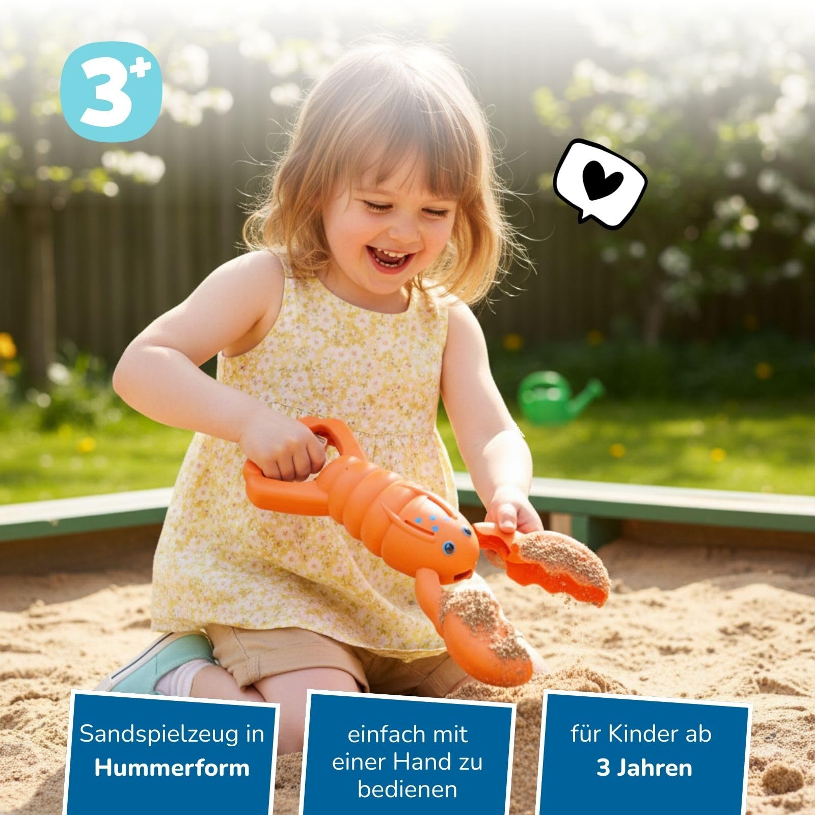 alldoro-sandgreifer-hummer-34-cm-sandkasten-krabbe-orange image 2