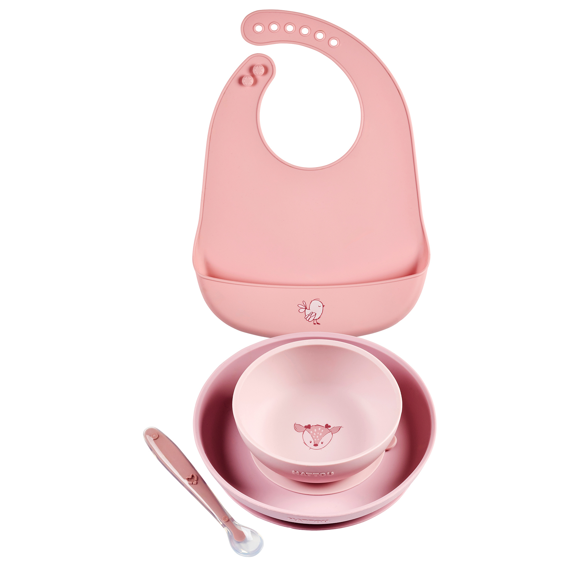 nattou-mealtime-silikon-geschirrset-4-teilig-rosa image 8