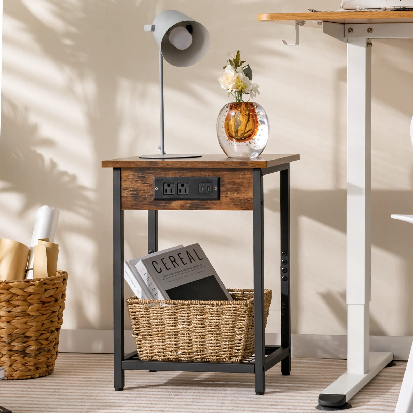komfotteu-nachttisch-2er-set-mit-ladestation-40-x-30-x-54-cm image 2