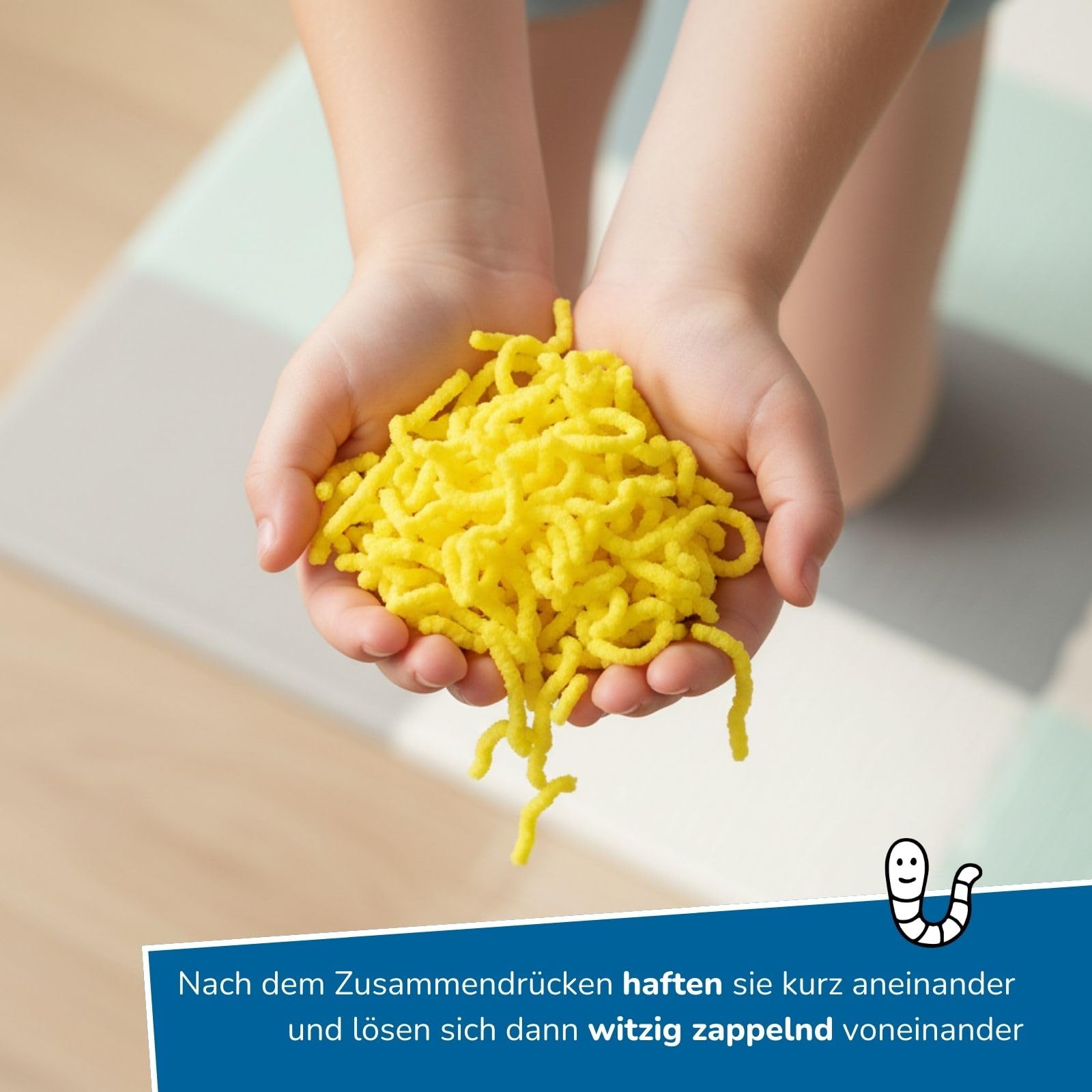 alldoro-squishy-worms-12er-set-motorikspielzeug-gelb image 4