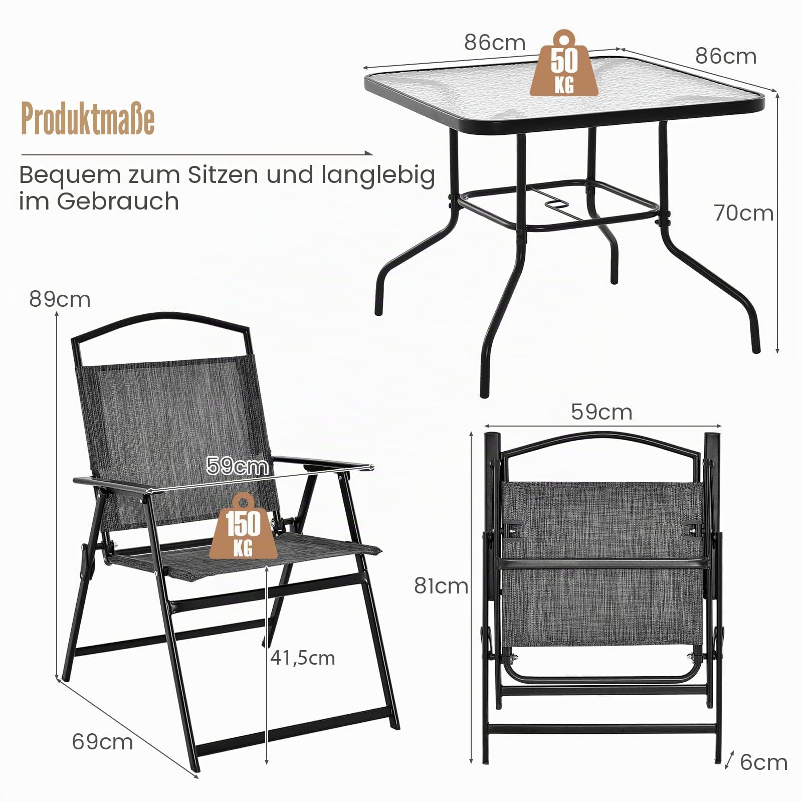 komfotteu-5-teiliges-gartenm-bel-set-mit-glastisch-und-4-textilene-klappst-hlen image 7