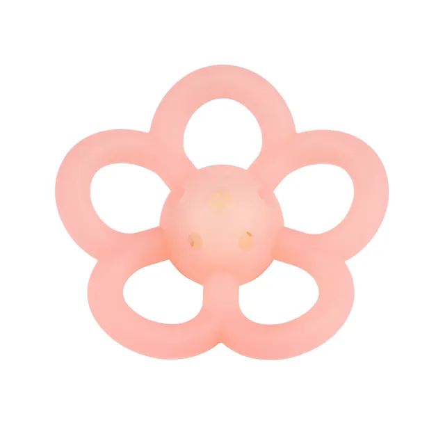 nattou-silikon-rassel-blume-10-cm-rosa image 1