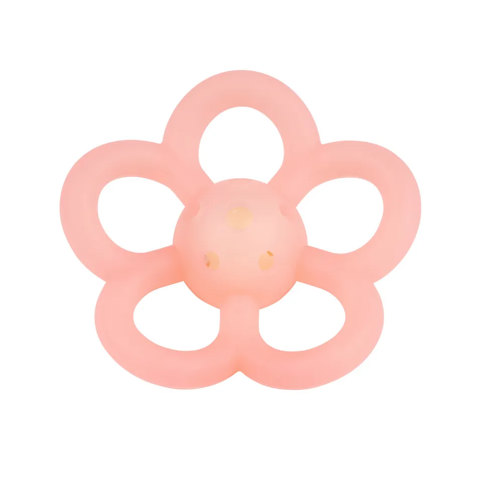nattou-silikon-rassel-blume-10-cm-rosa image 1