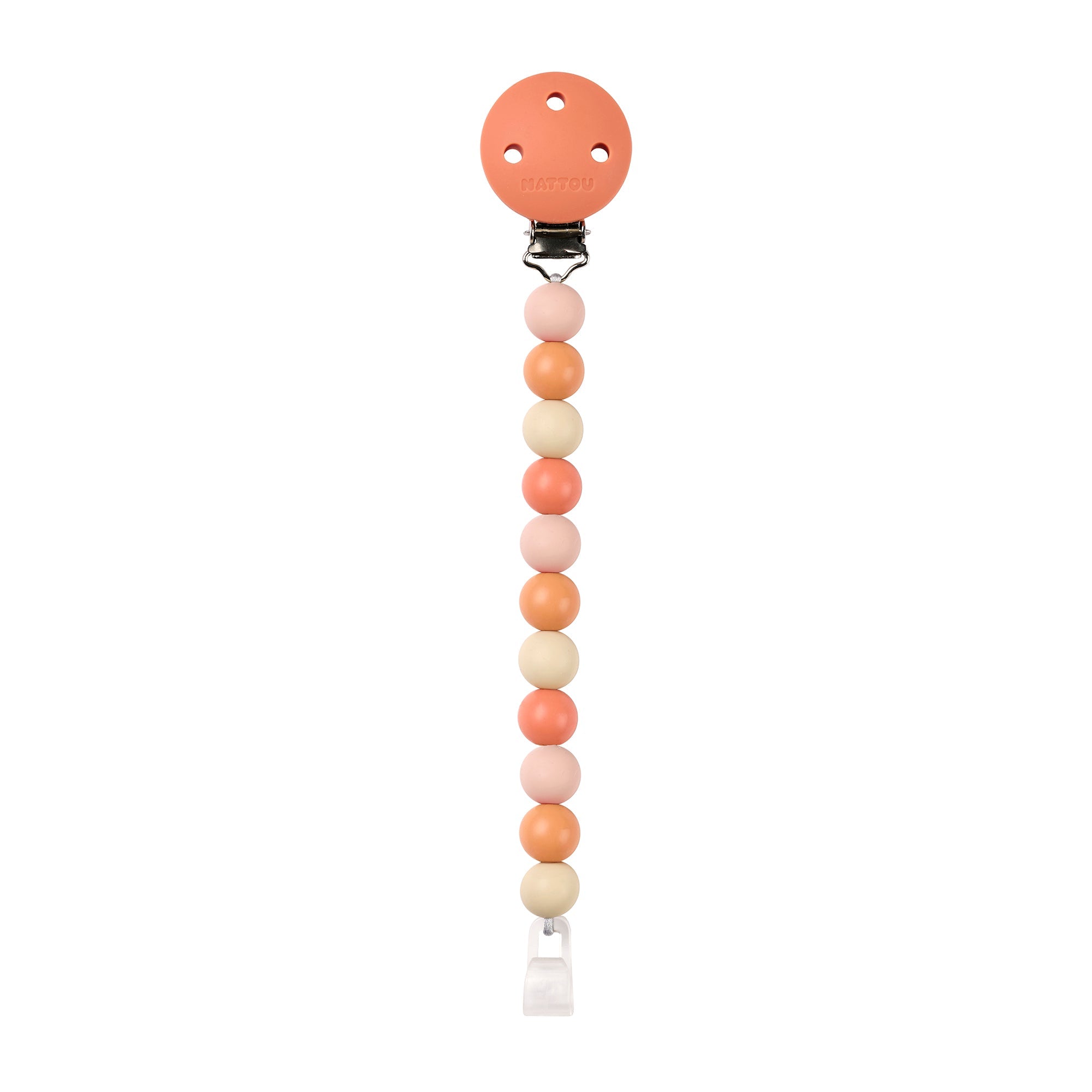 nattou-schnullerhalter-silicone-silikon-schnullerclip-mit-metallklammer image 1