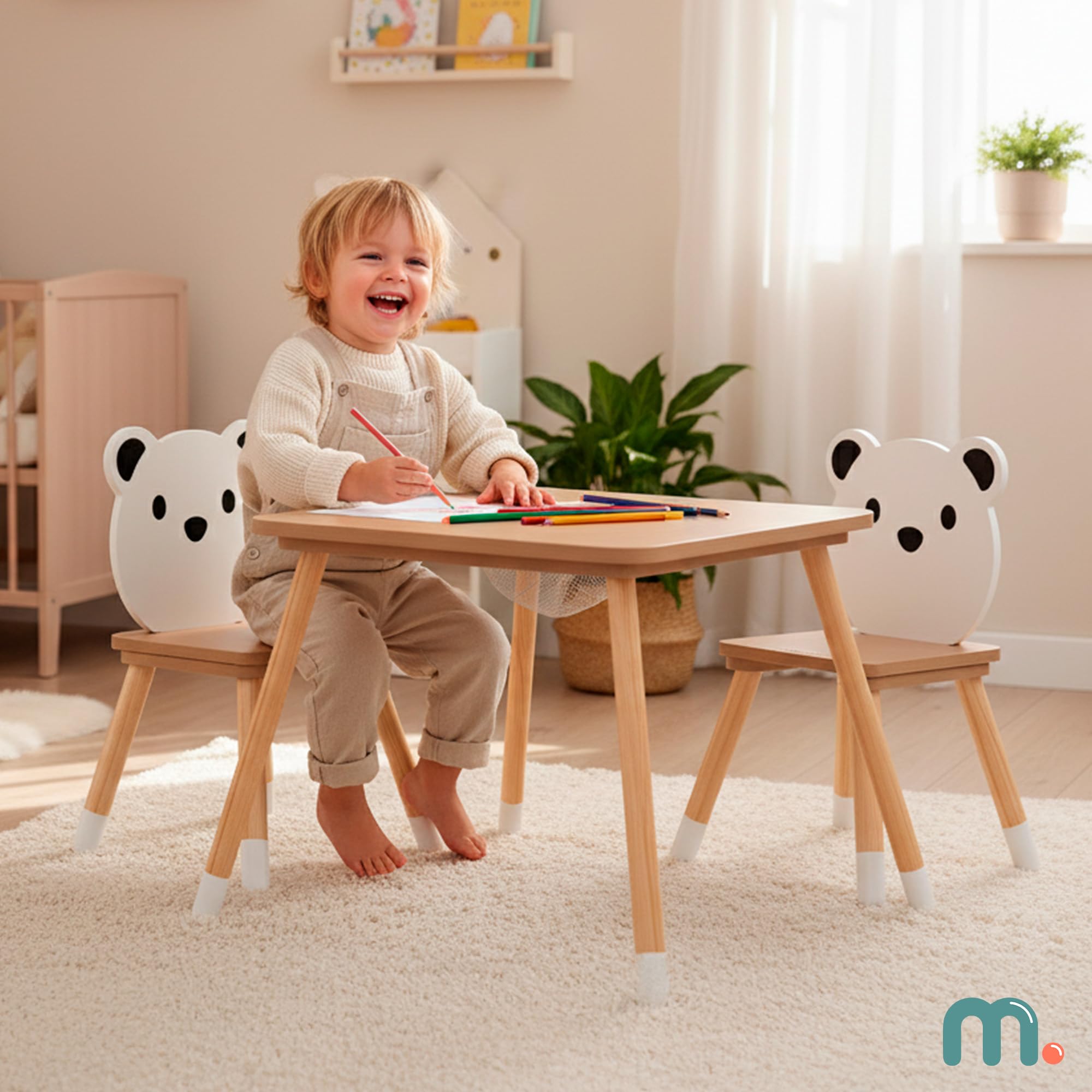 mamabrum-kindertisch-mit-aufbewahrung-und-2-b-renst-hlen-holz-spieltisch-set-67x image 3