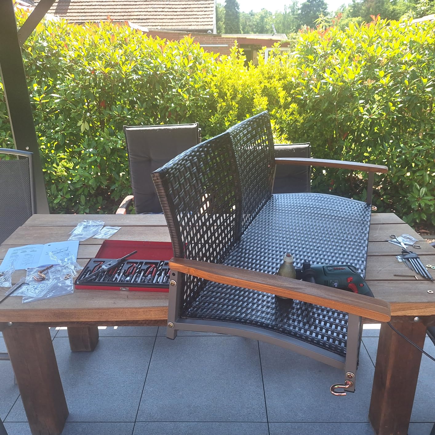 Gemütlichster Platz auf der Terrasse