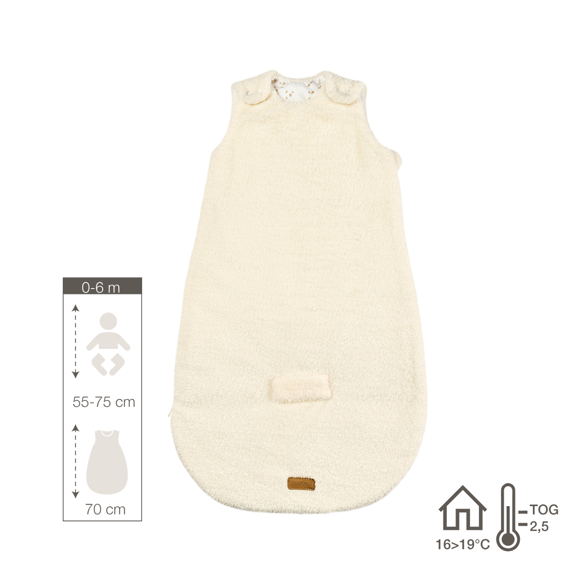 nattou-teddy-schlafsack-ecru-70-cm-tog-2-5 image 2