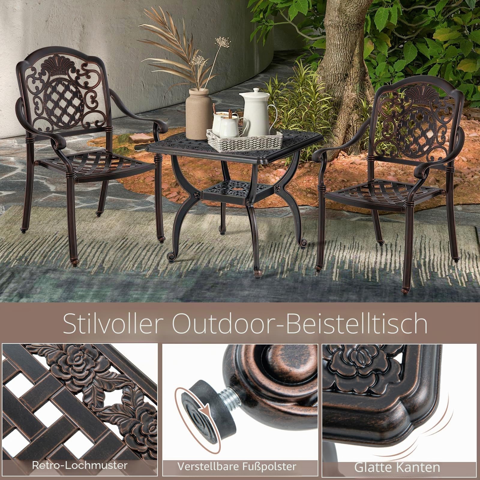 komfotteu-quadratischer-gartentisch-aus-aluminiumguss-53x53x48-cm-wetterfest image 4