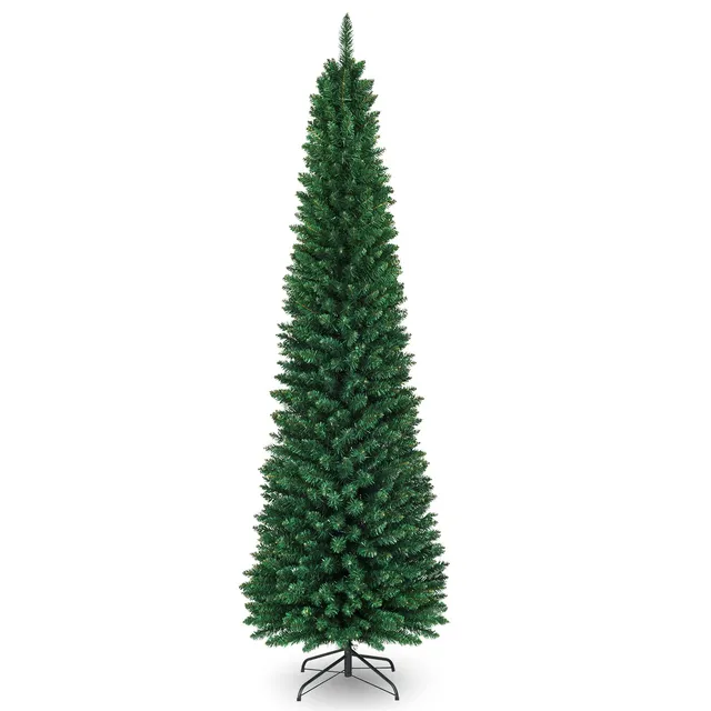 komfotteu-k-nstlicher-weihnachtsbaum-mit-1000-zweigspitzen-und-metallst-nder image 1