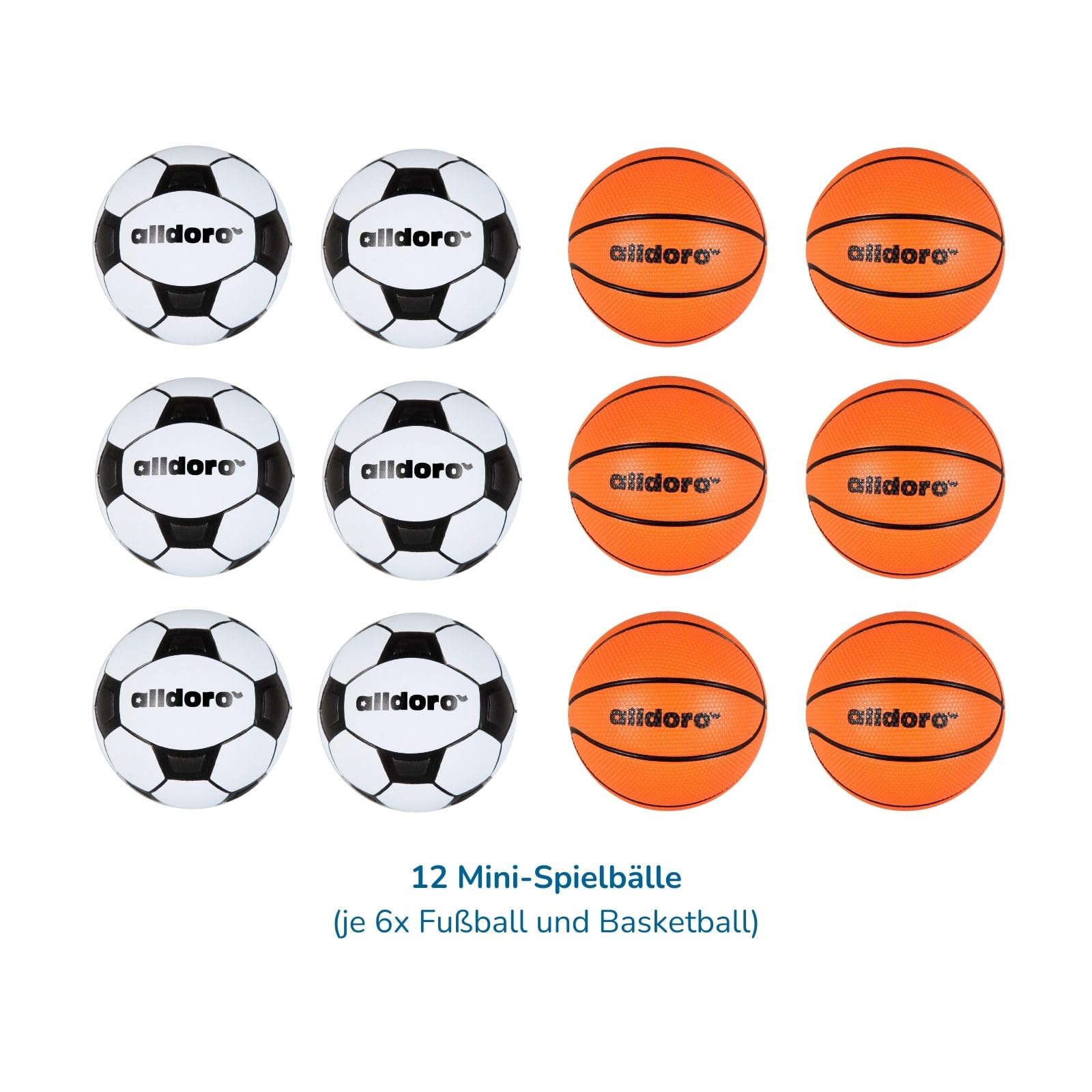 alldoro-mini-spielb-lle-12er-set-6-cm-fu-ball-basketball-gummi image 5