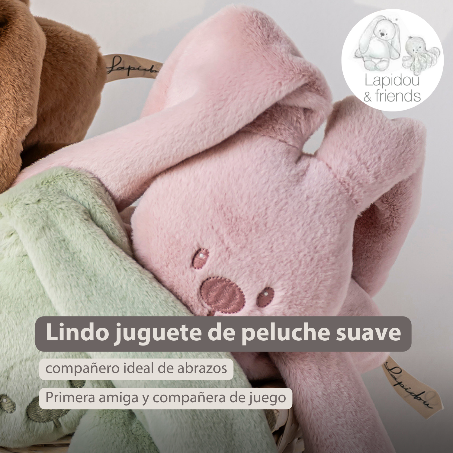 nattou-lapidou-kuschelhase-30-cm-puderrosa image 2