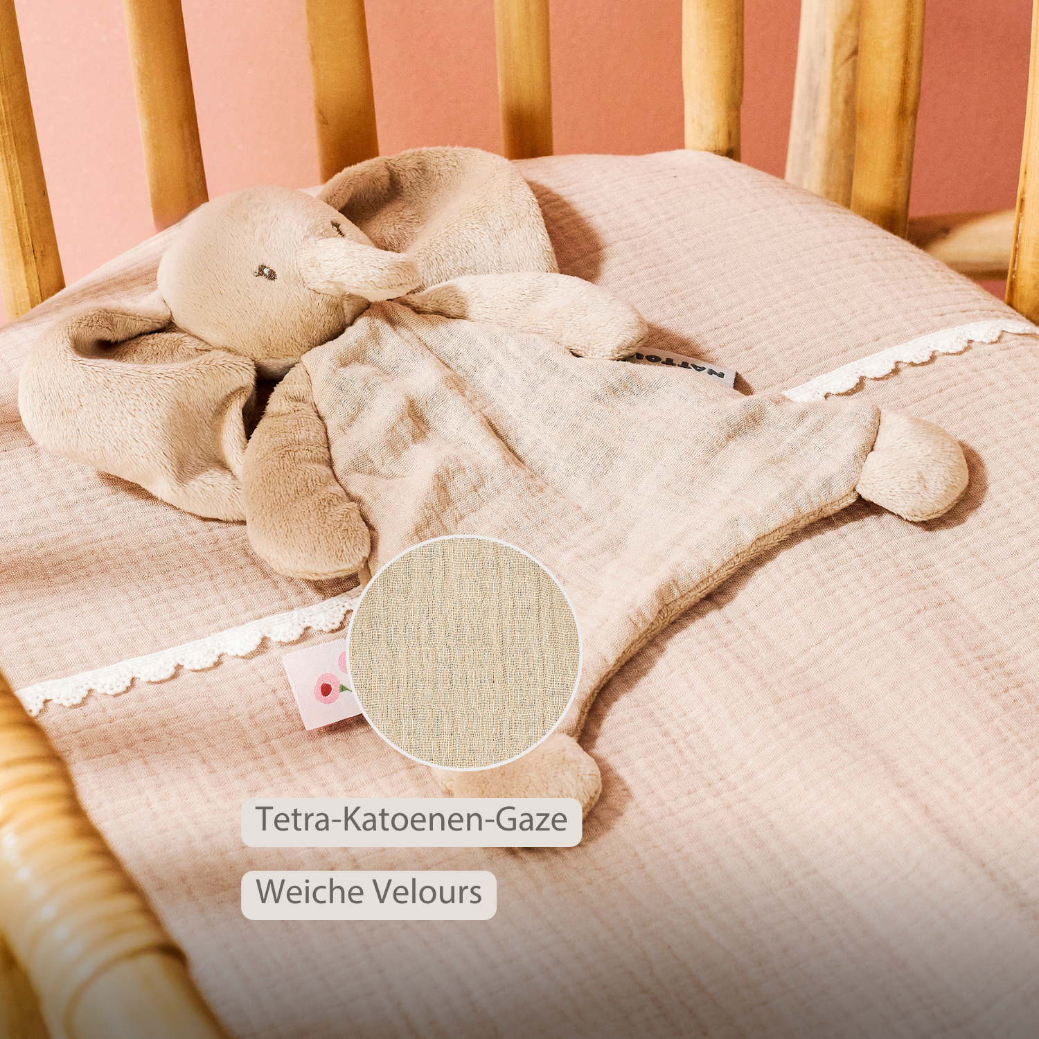 nattou-fanfan-baby-schmusetuch-elefant-25-x-20-cm-sand image 5