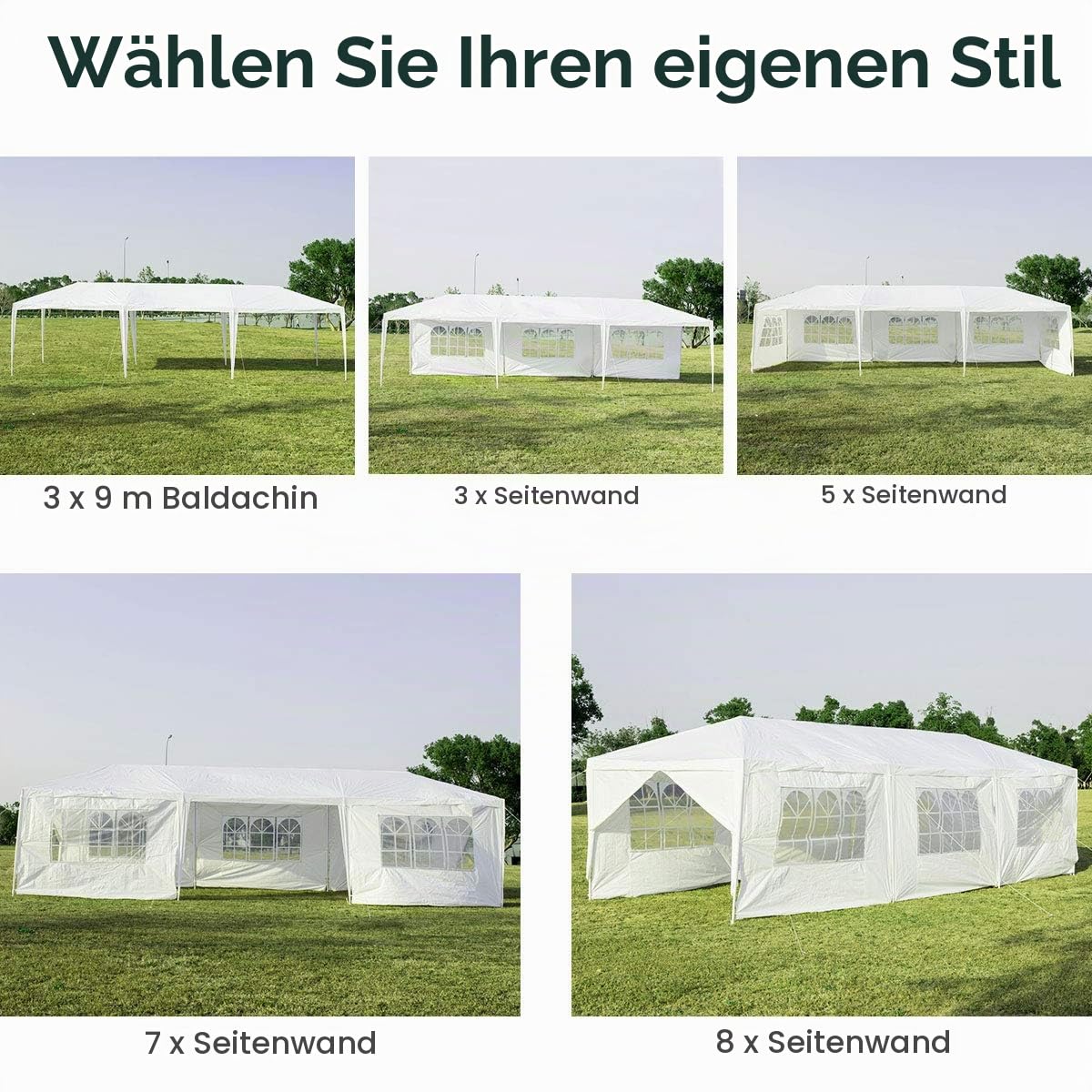 komfotteu-gartenpavillon-3x9m-partyzelt-mit-8-seitenw-nden-wei image 5