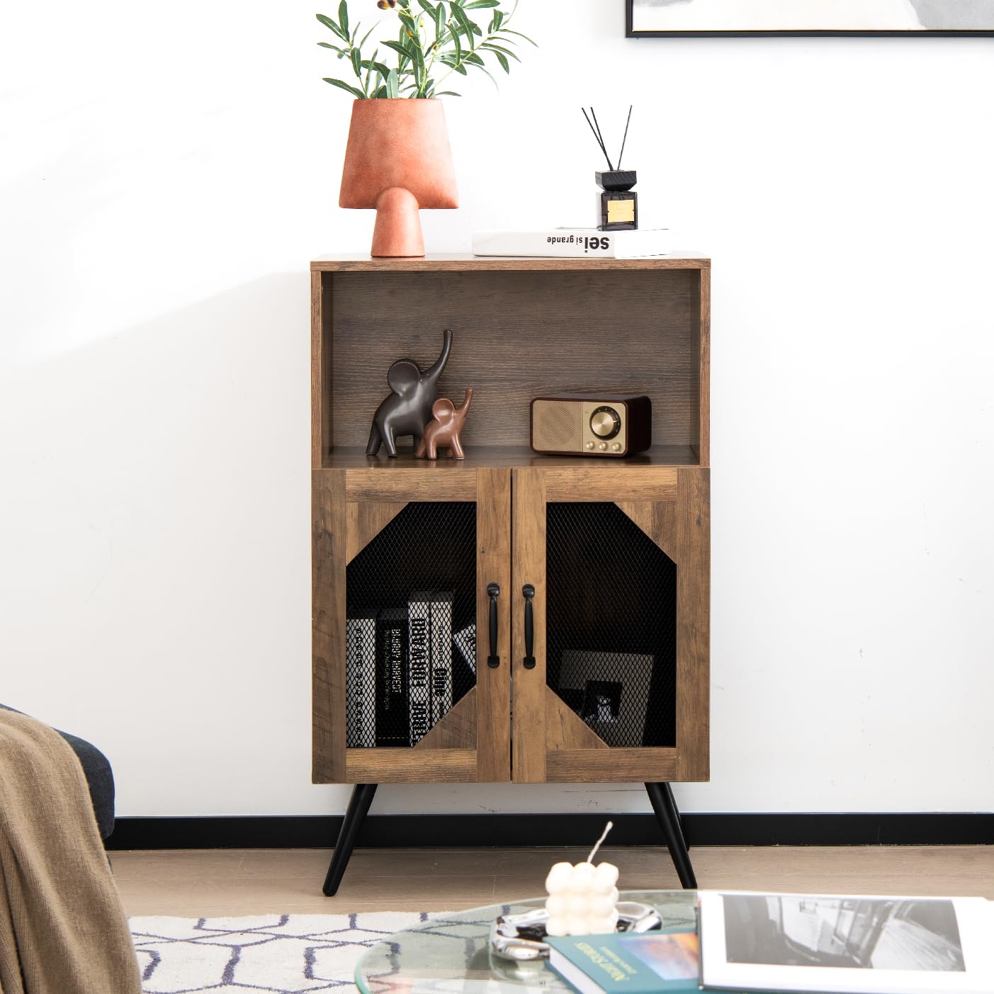 komfotteu-weinschrank-buffetschrank-mit-flaschenregal-f-r-11-flaschen image 7