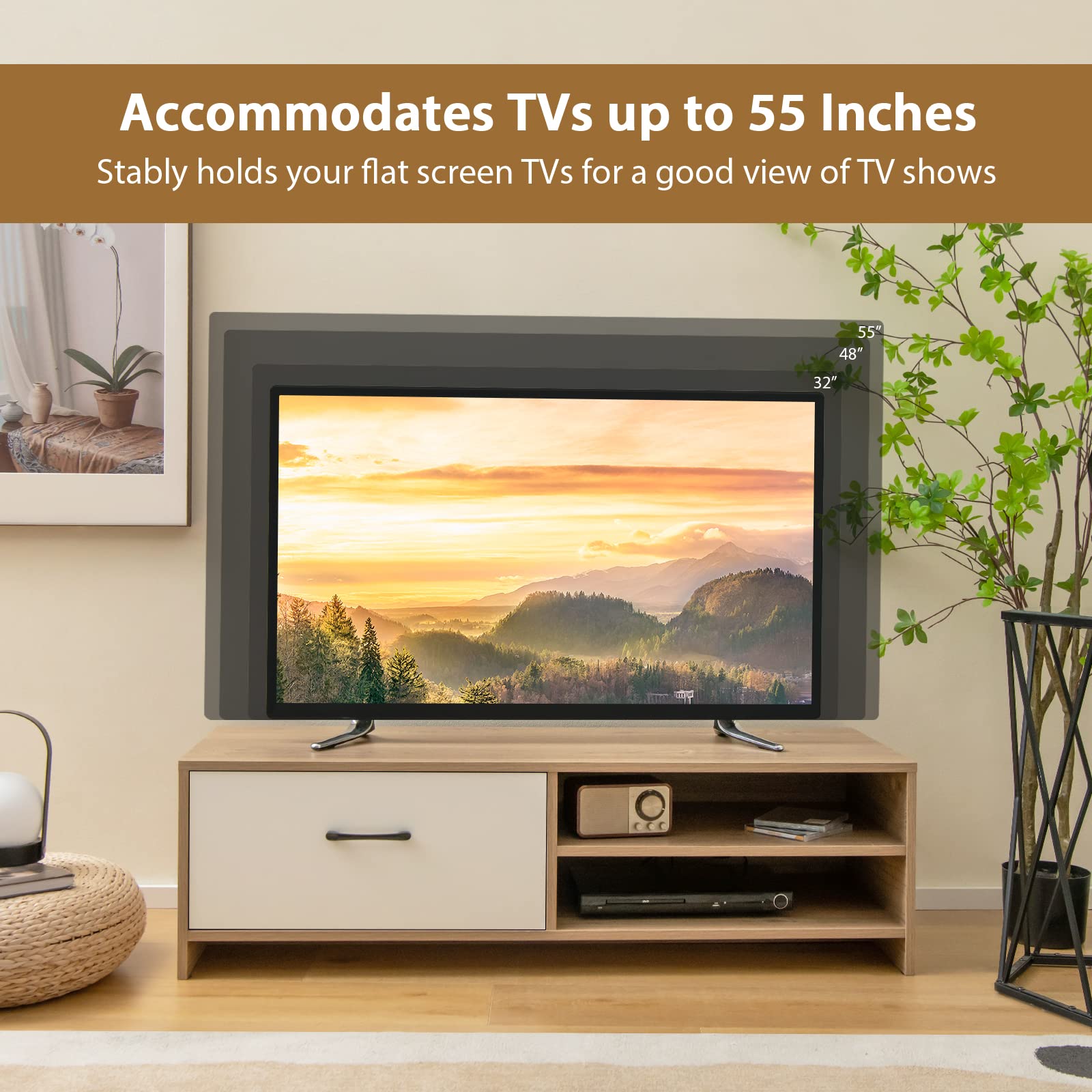 komfotteu-tv-lowboard-wei-natur-120x42x35-cm-f-r-fernseher-bis-55-zoll image 5