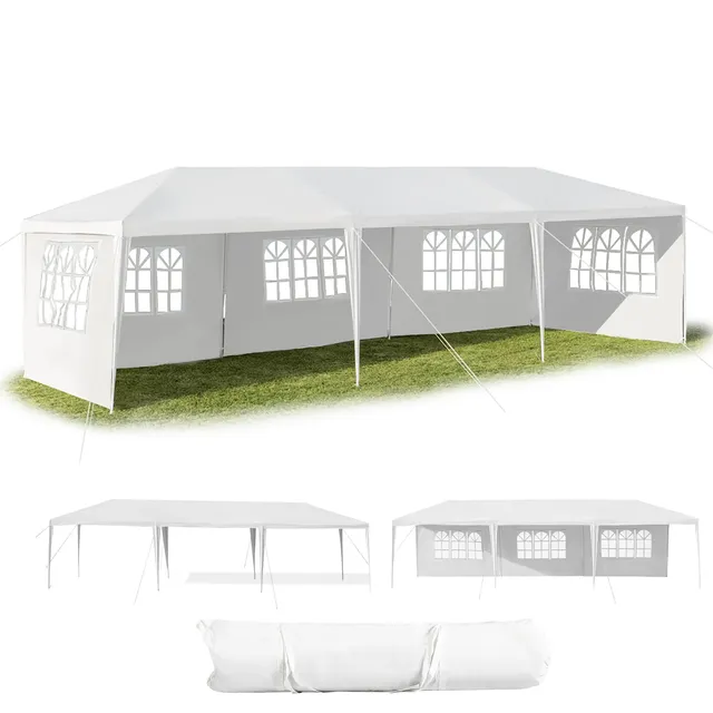 komfotteu-faltpavillon-3x9-m-mit-5-abnehmbaren-seitenw-nden image 1