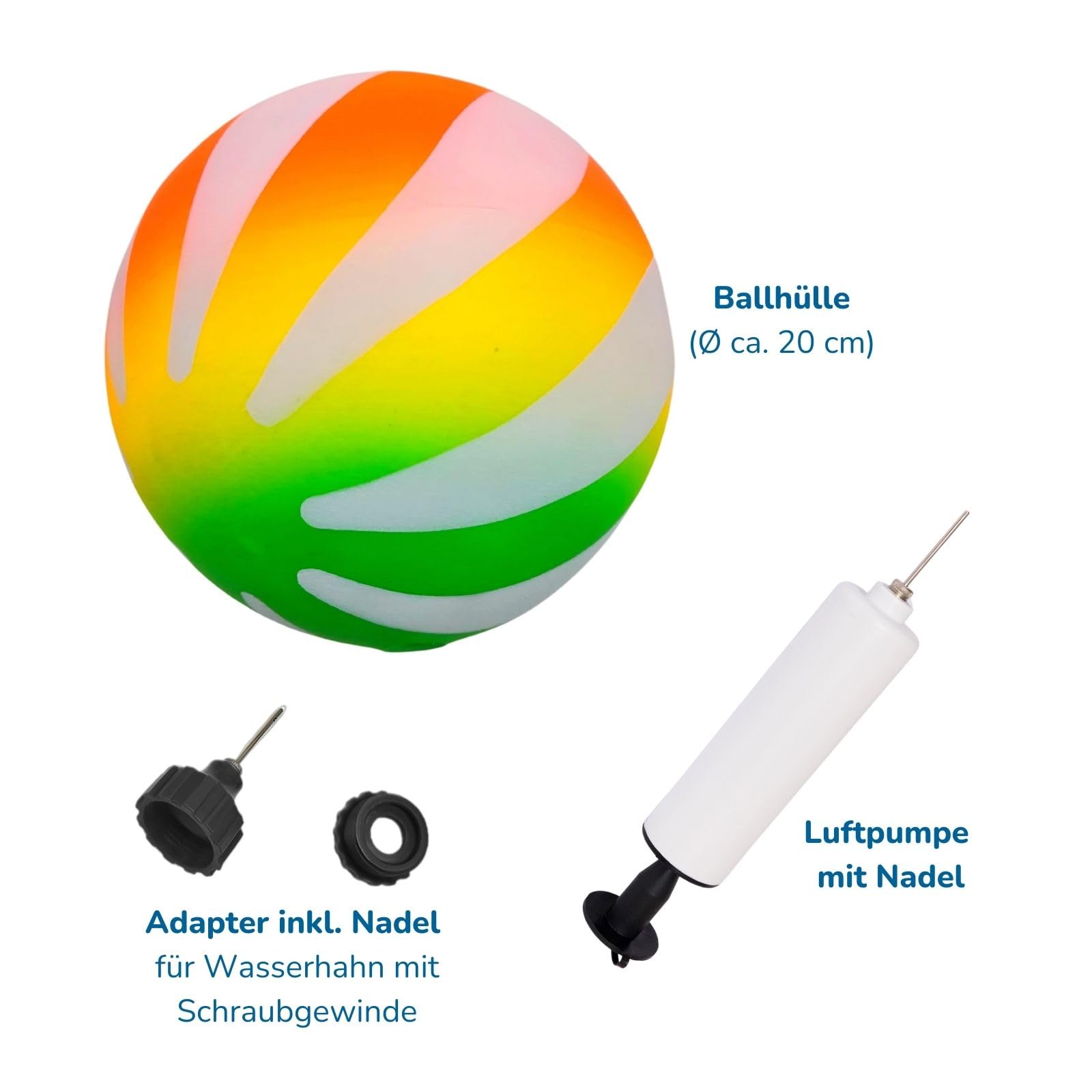 alldoro-2-in-1-tauch-wasserball-20-cm-wasserball-mit-pumpe-und-adapter image 7