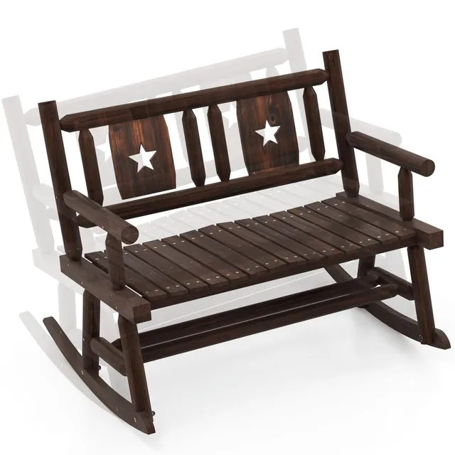 komfotteu-gartenbank-schaukelbank-2-sitzer-holz-mit-r-cklehne-111-x-85-x-89-cm-b image 1
